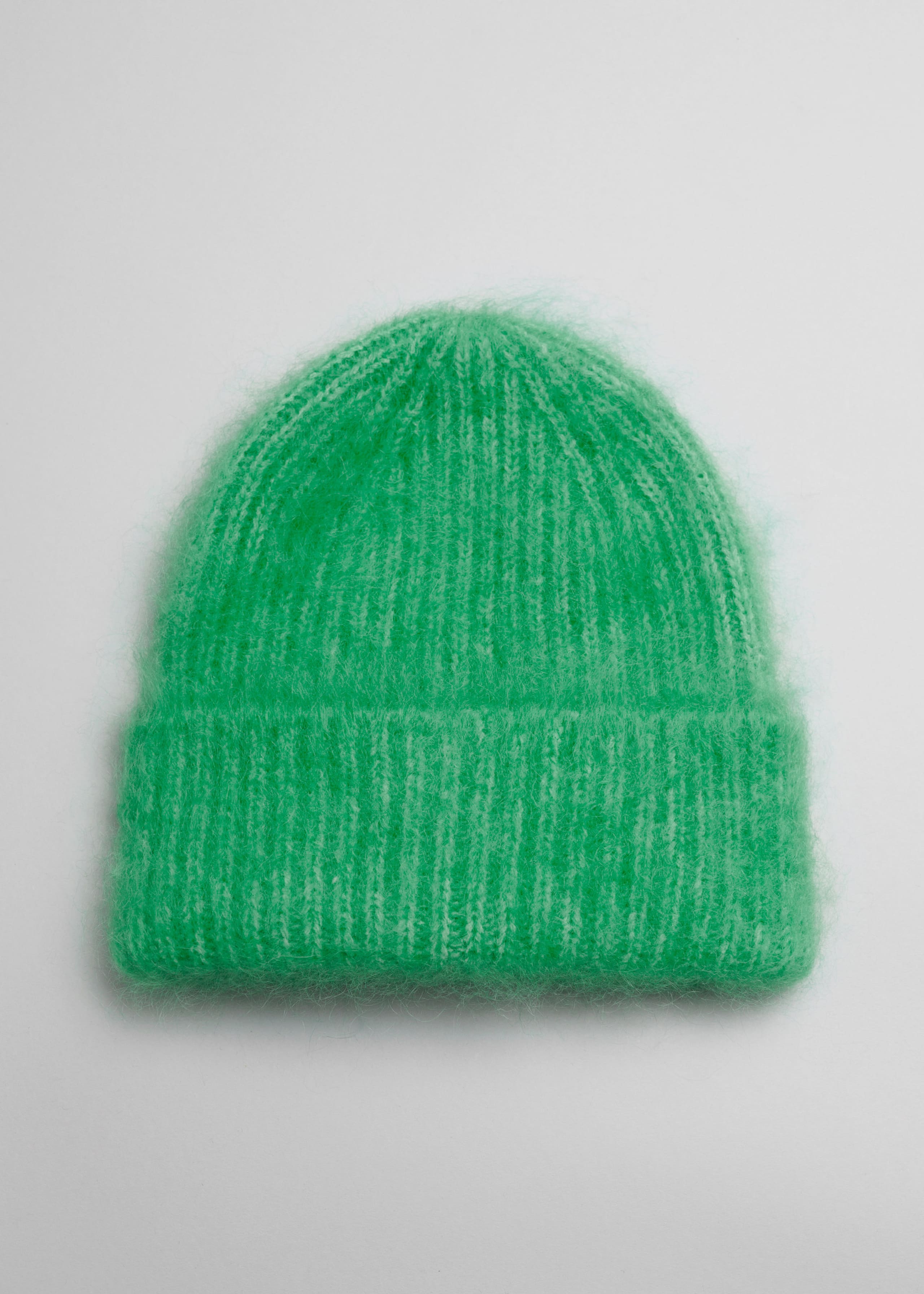 Brushed Mohair-Blend Beanie - Grey - Still Life