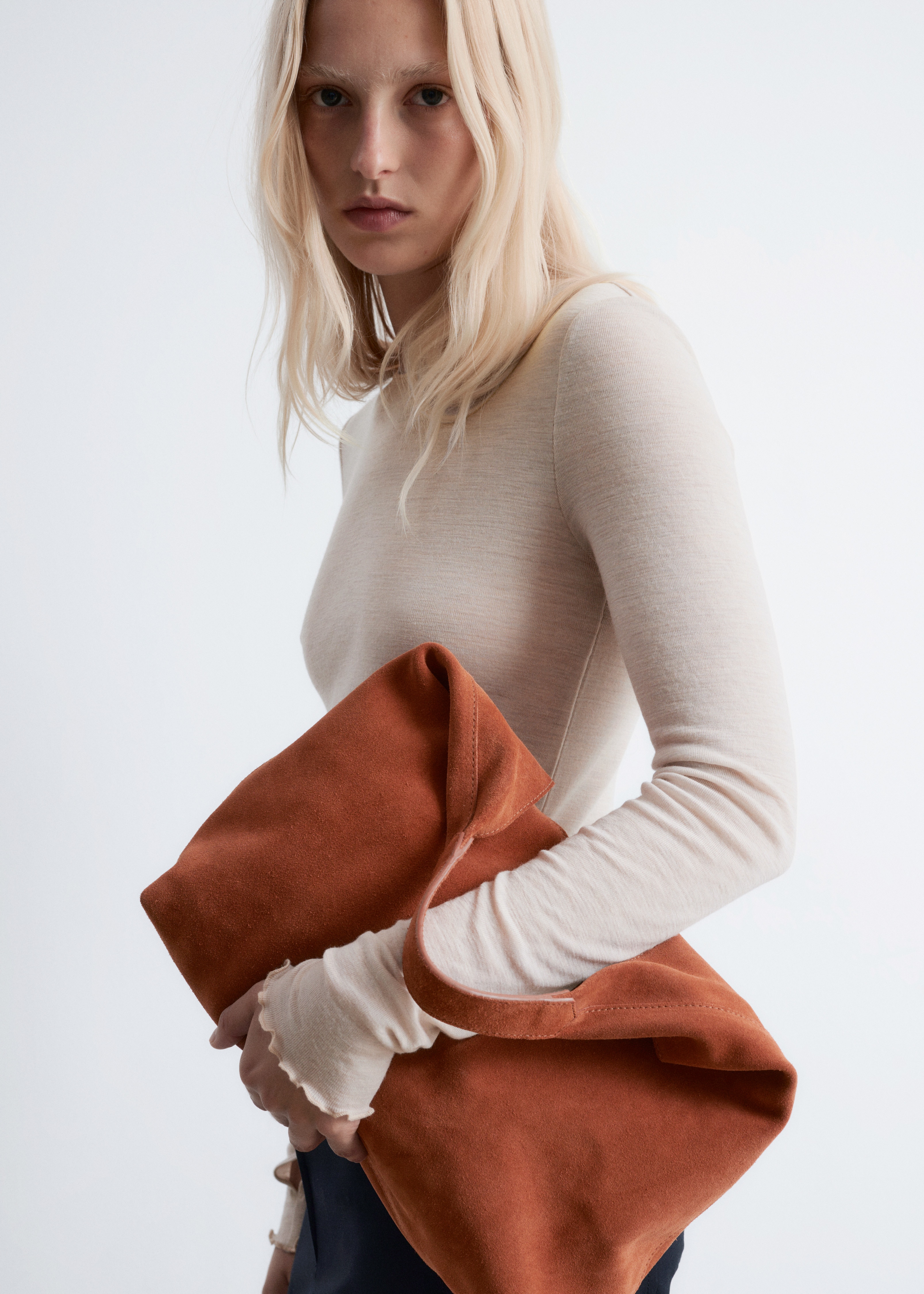 Klasszikus velúrtáska - Rozsda/Barna/Zöld/Bézs