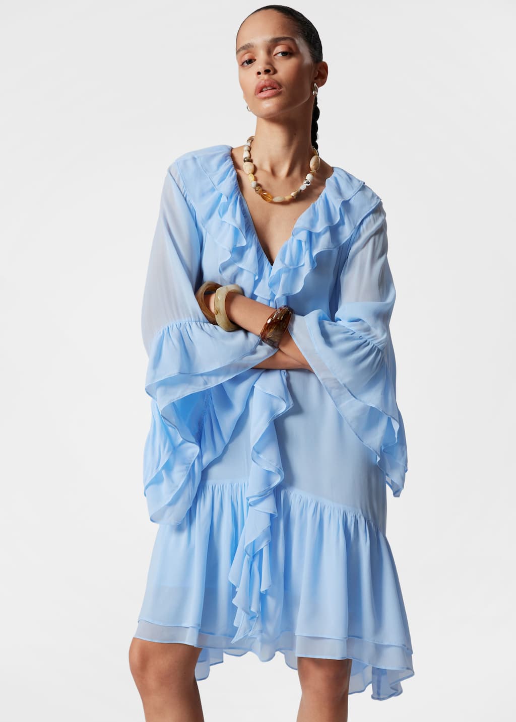 Image of Minikleid mit Volants