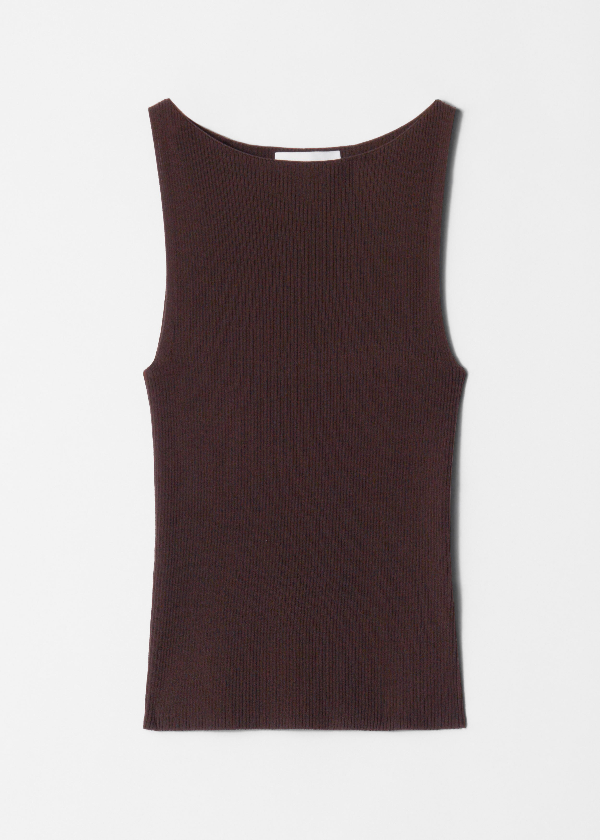 Rib-Knit Tank Top - Dark Brown - & Other Stories NL