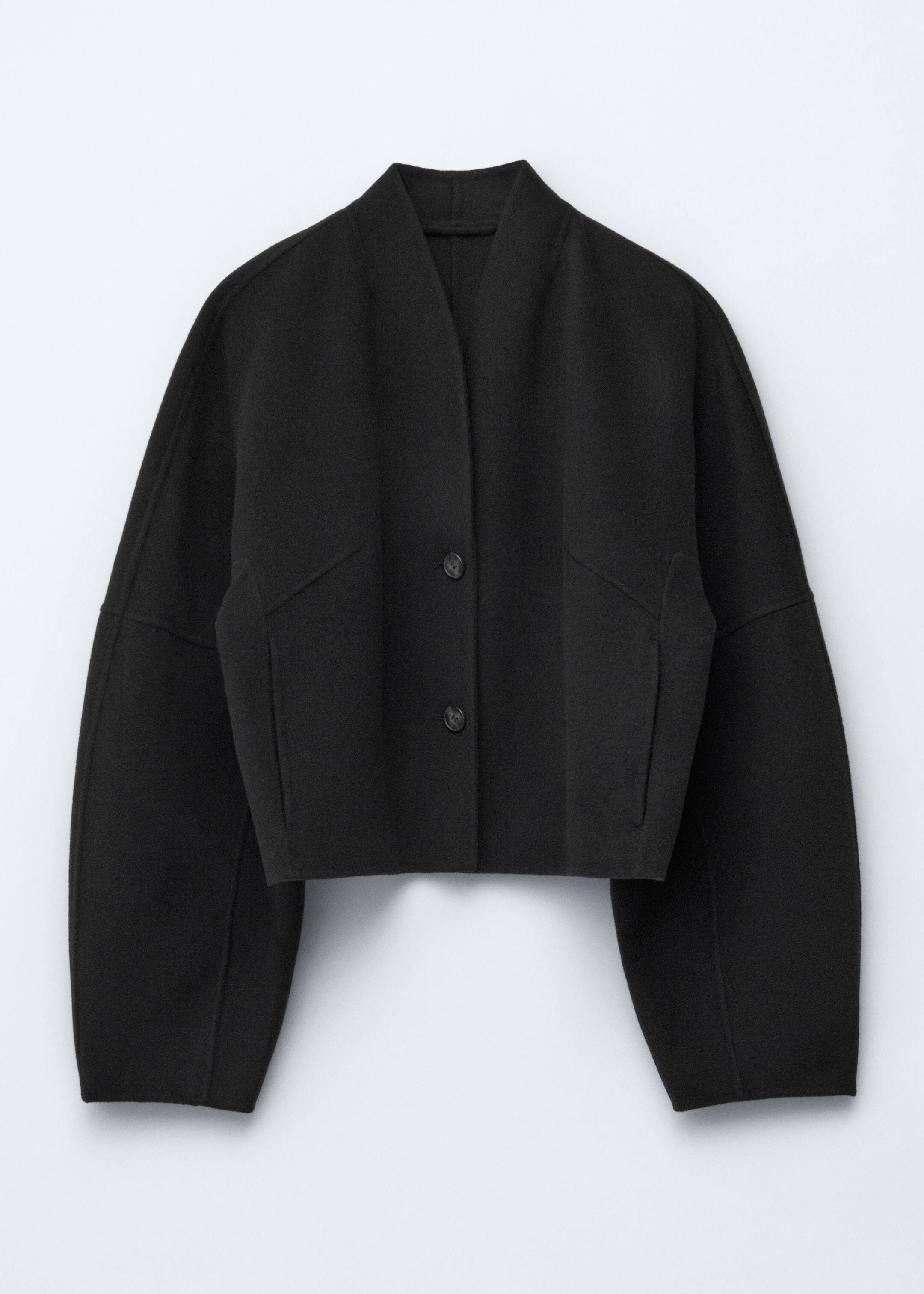 Agrandir l'image: Veste en laine doublée - Noir - FEMME | H&M CH 7
