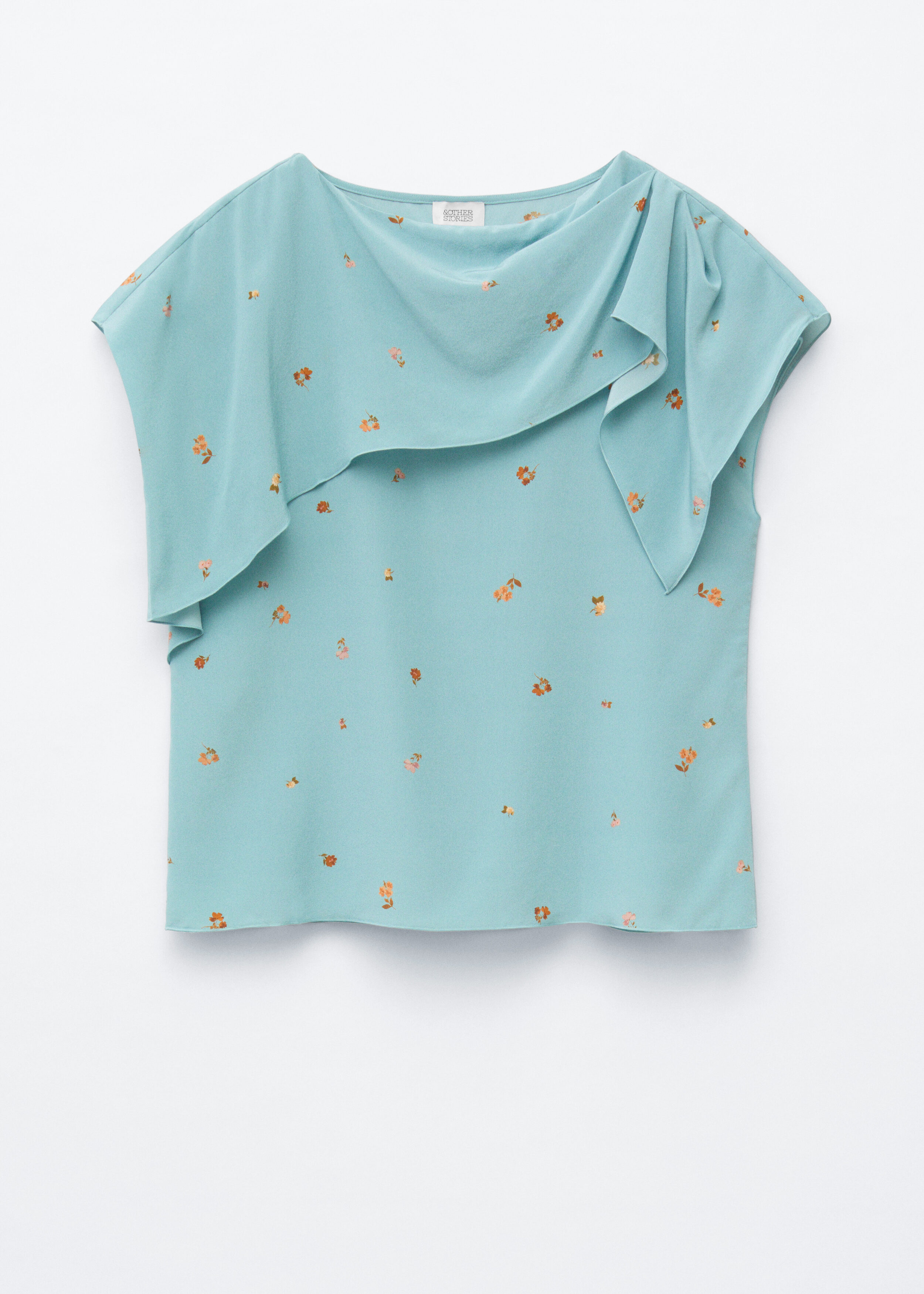 Silk Scarf‑Detail Top