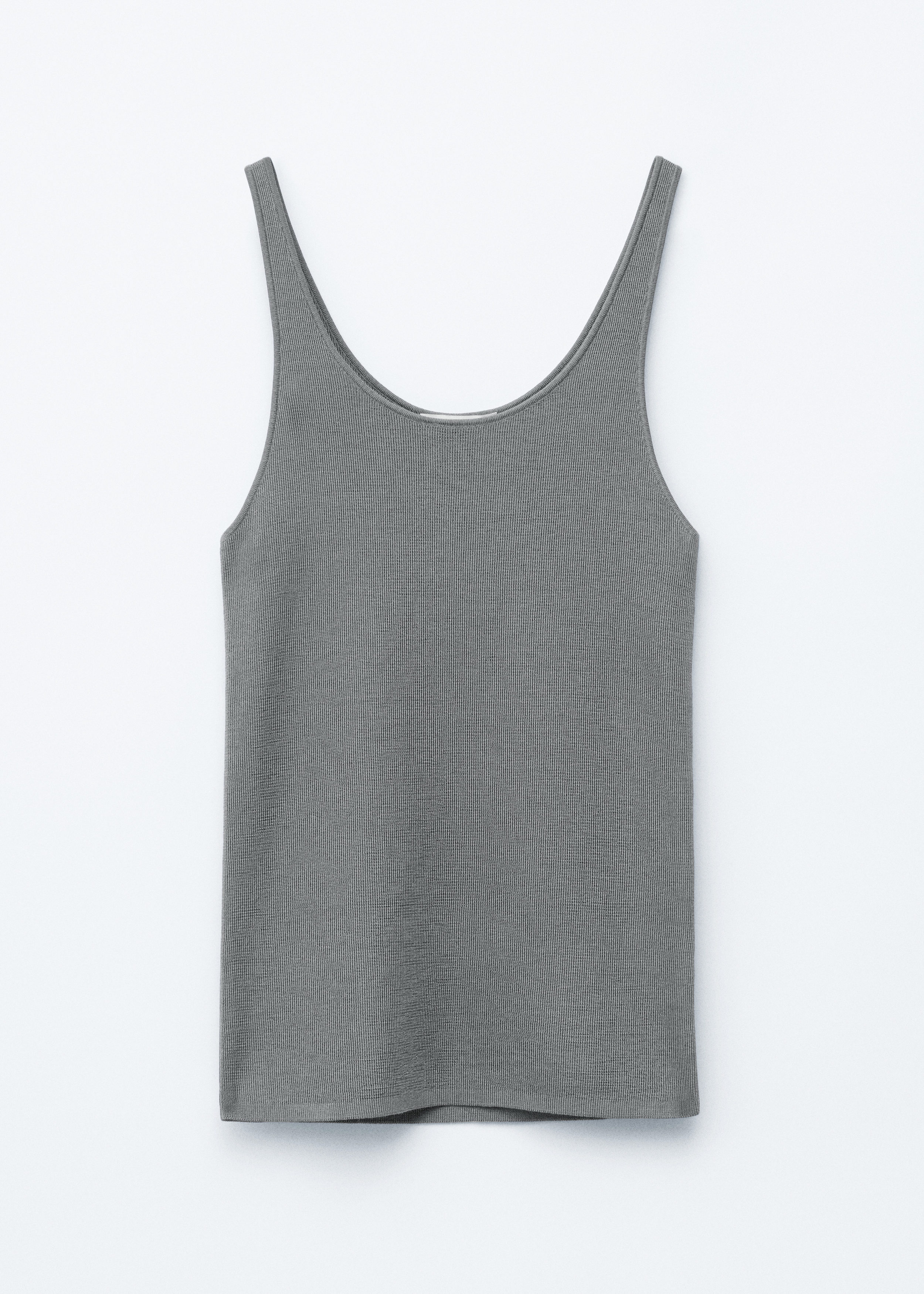 Scoop-Neck Tank Top - Dark Grey - & Other Stories US