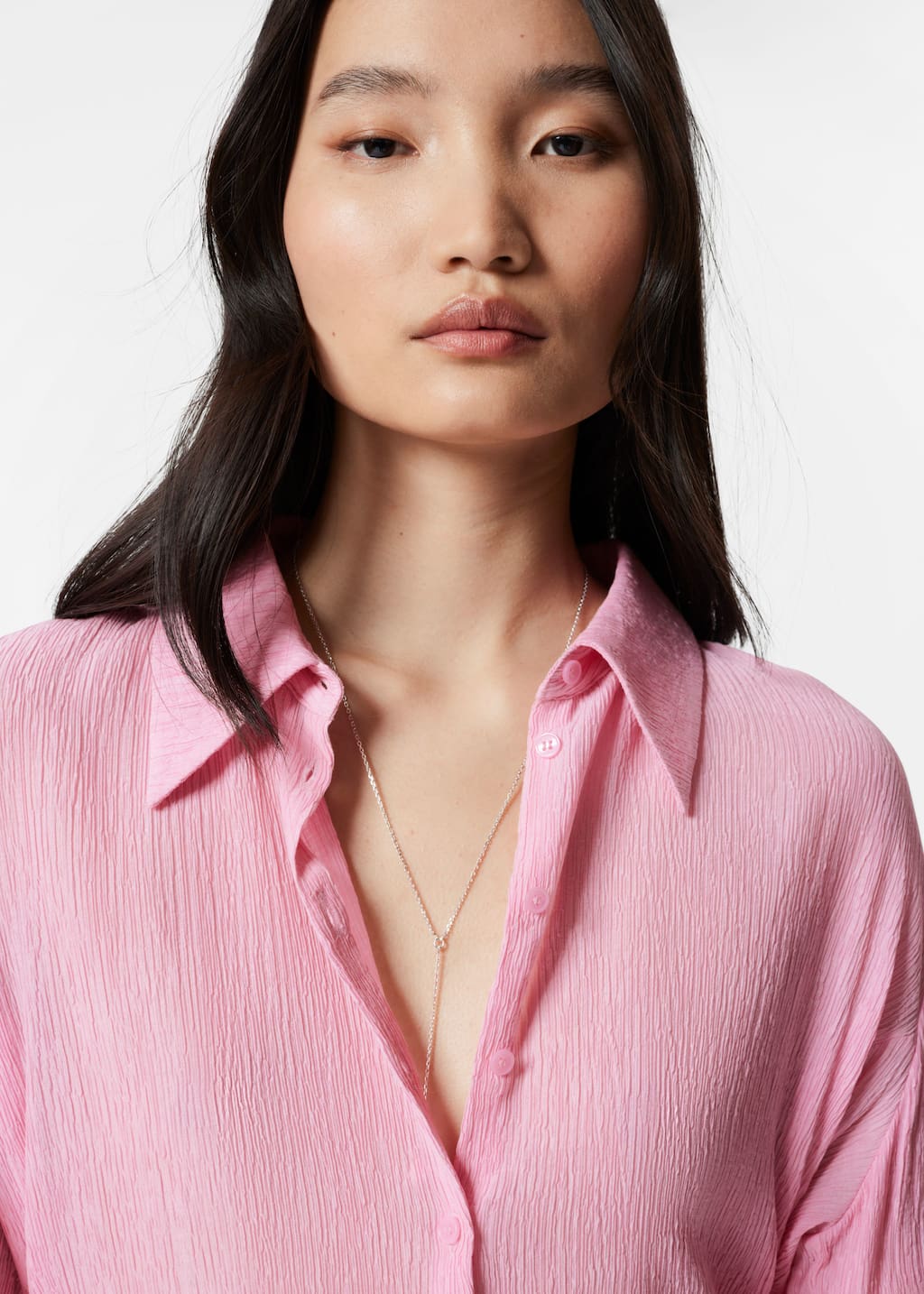 Fitted Shirt - Pink - Lookbook