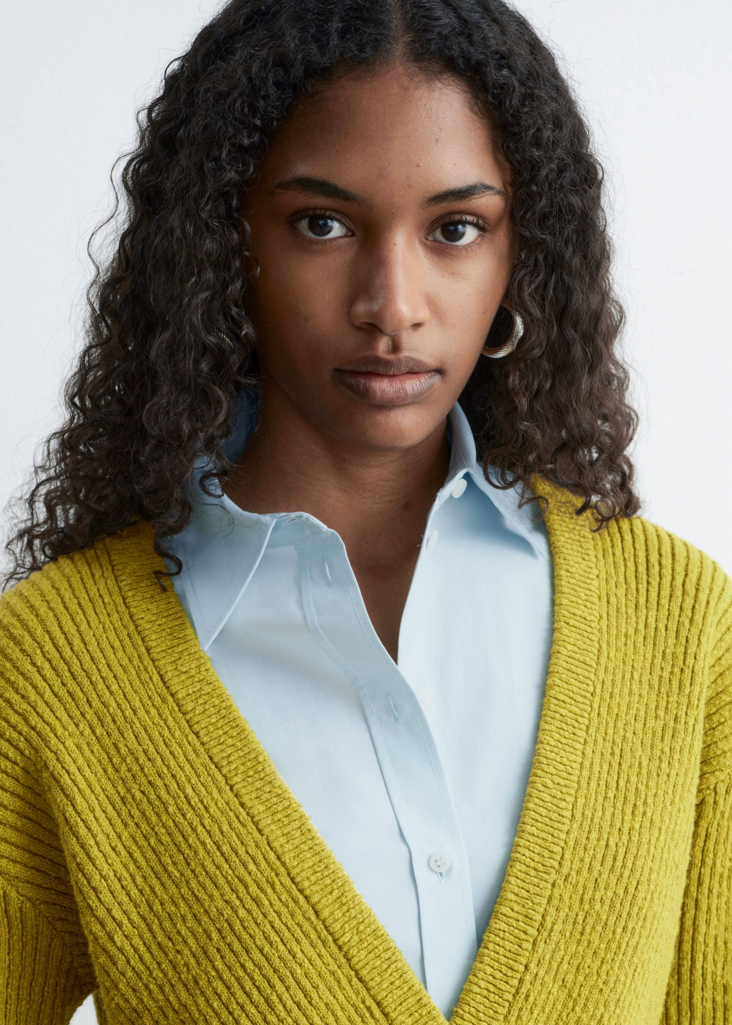 Image of Ribbed Cotton Cardigan
