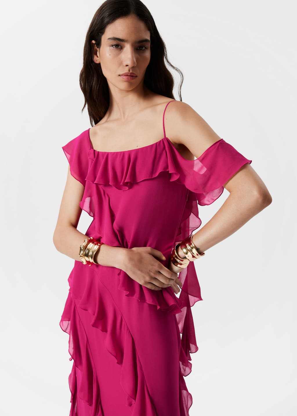 Image of Maxikleid mit Volants
