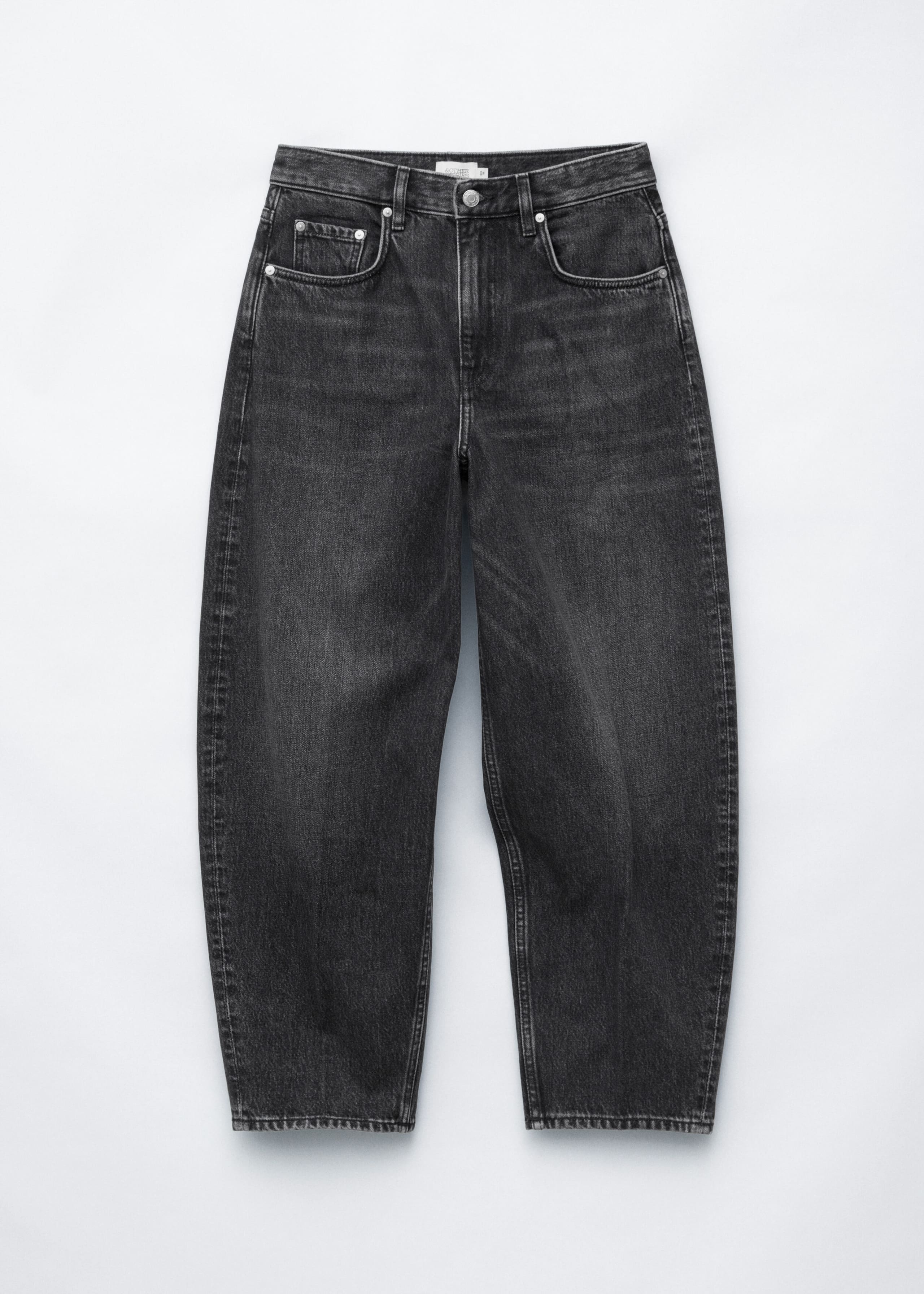 Barrel-Leg Ankle Jeans - Washed Blue - Still Life