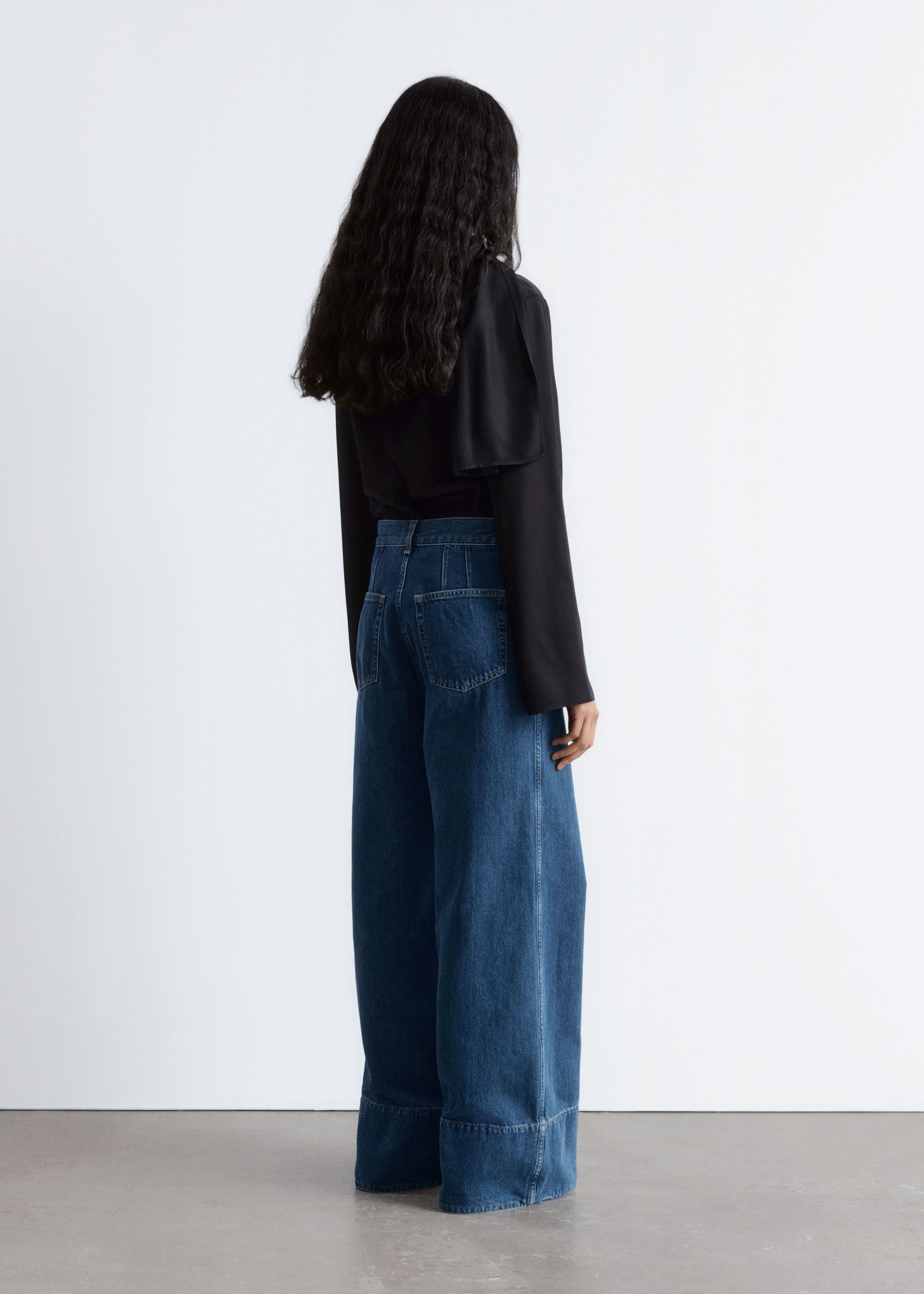 Image of Long Wide-Leg Jeans