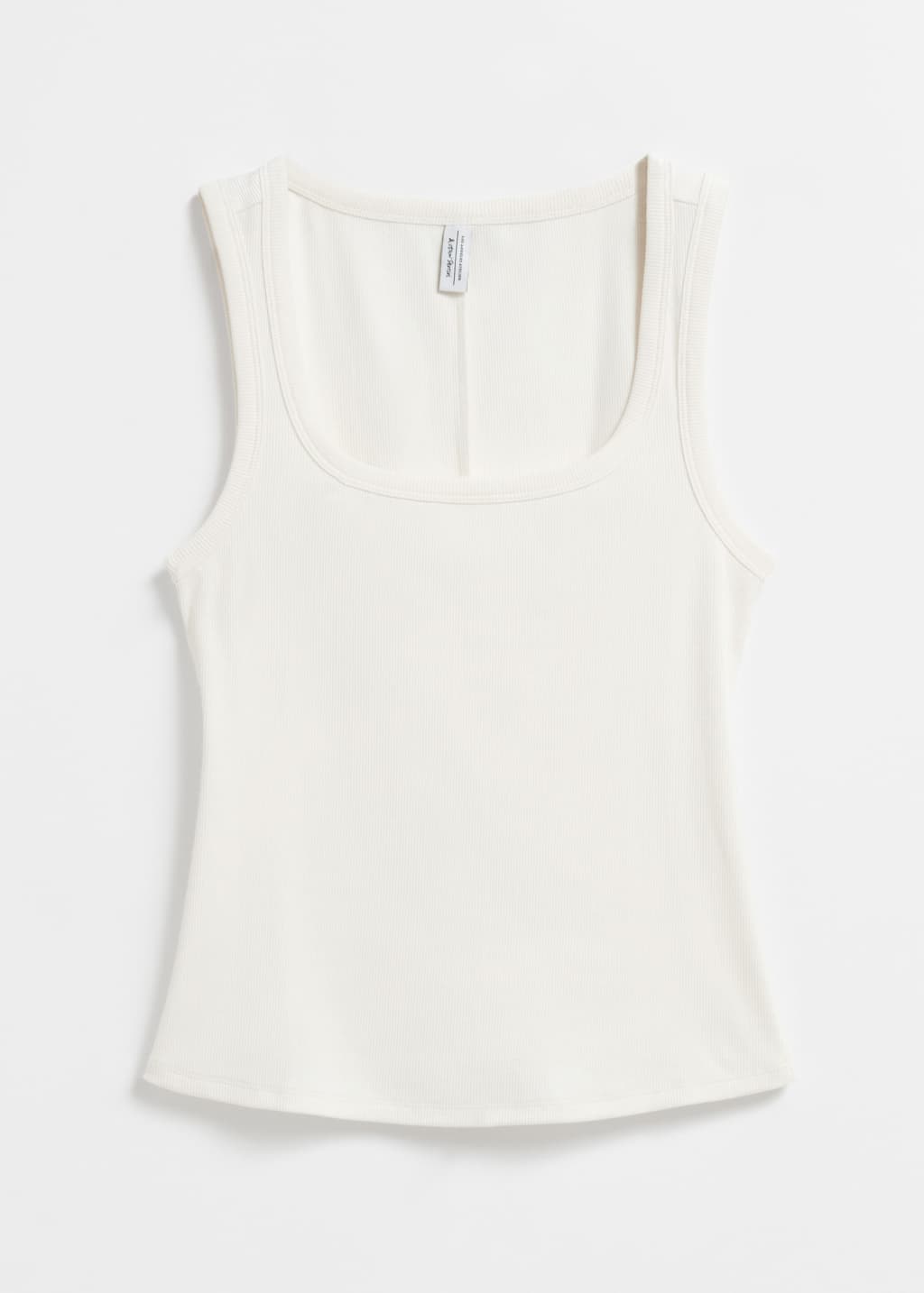 Camiseta de tirantes de canalé - Negro - Bodegón