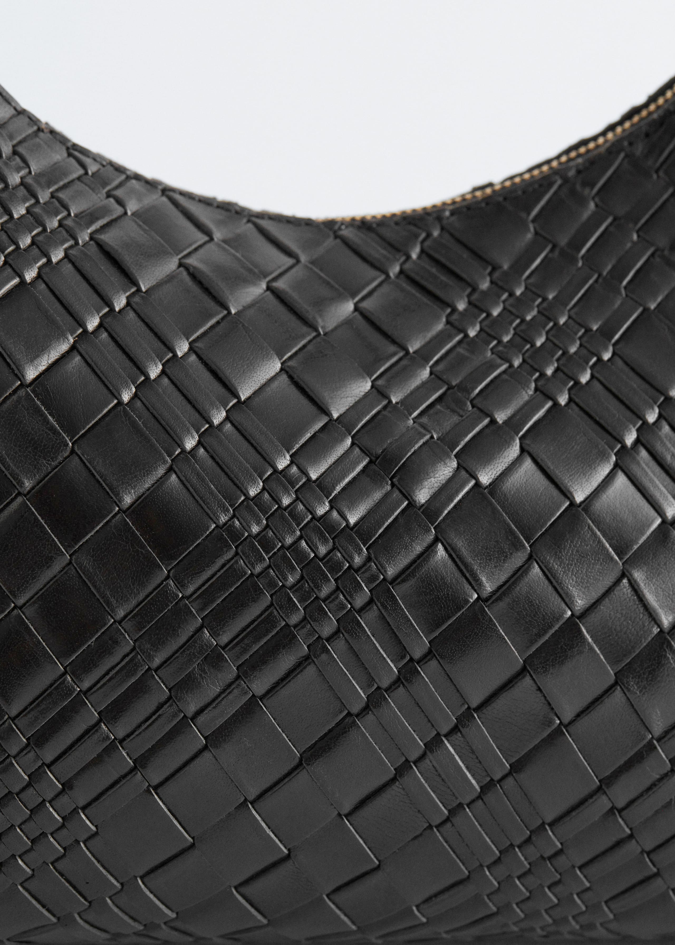 Image of Interwoven Leather Crossbody Bag