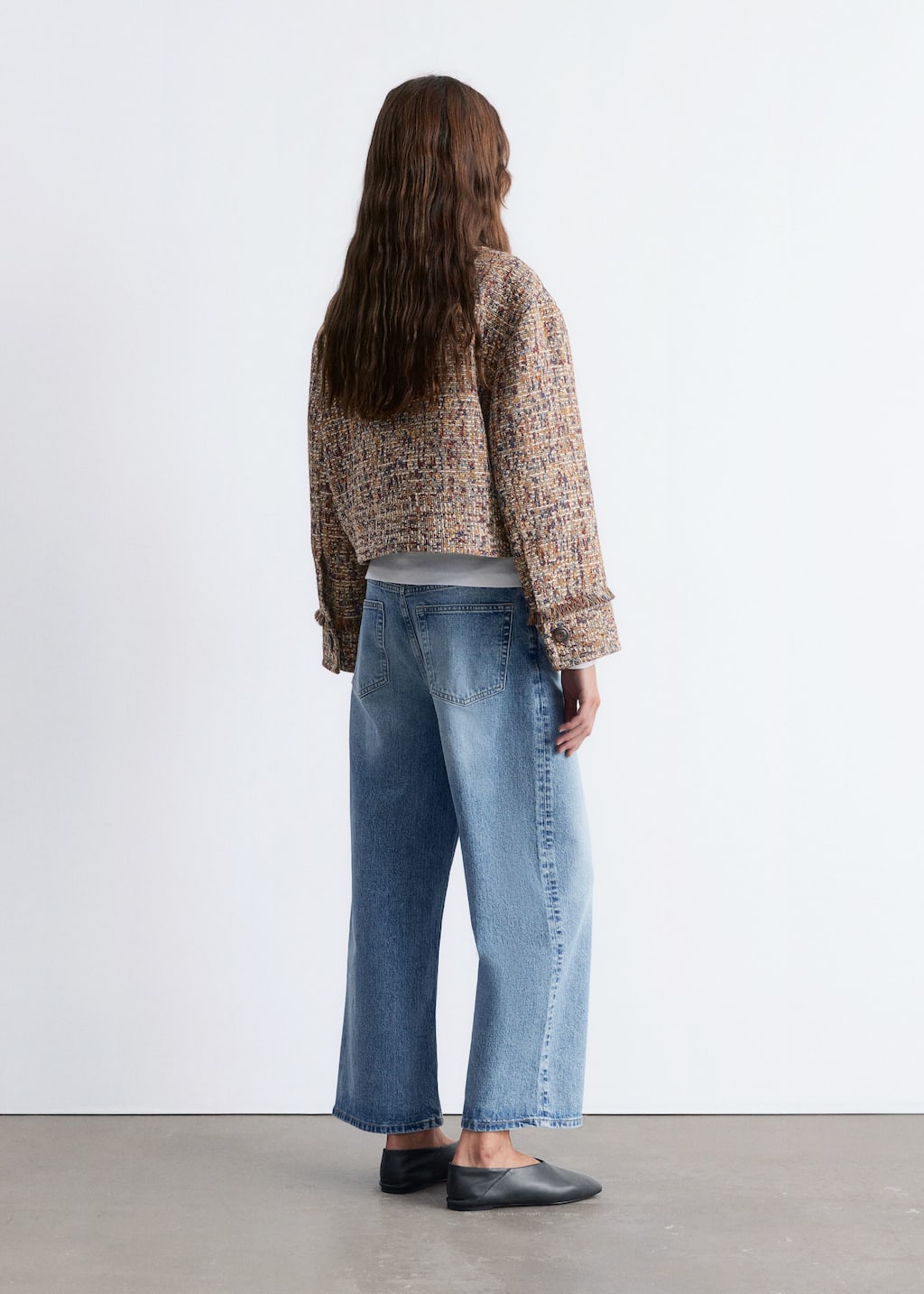 Image of Cropped Bouclé Jacket