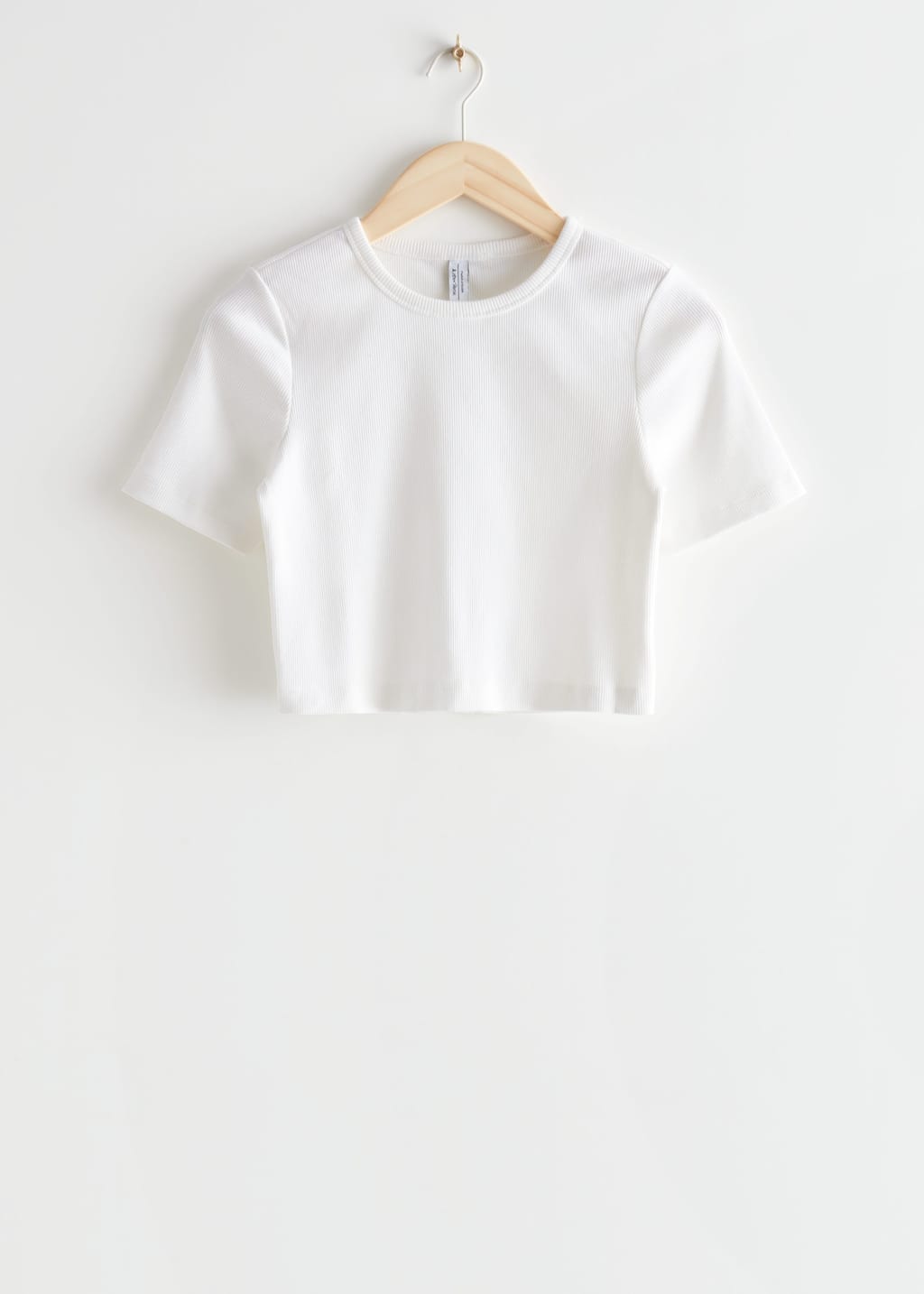 CroppedT-Shirt - Blue/White Striped Print - Bodegón