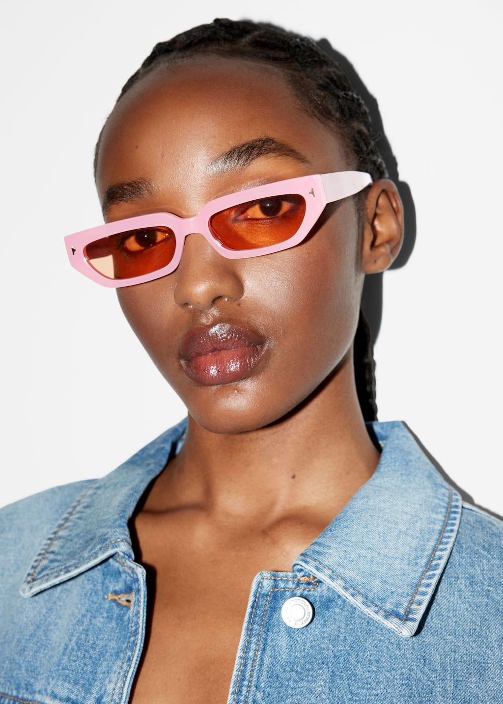 Image of Narrow-Frame Acetate Sunglasses