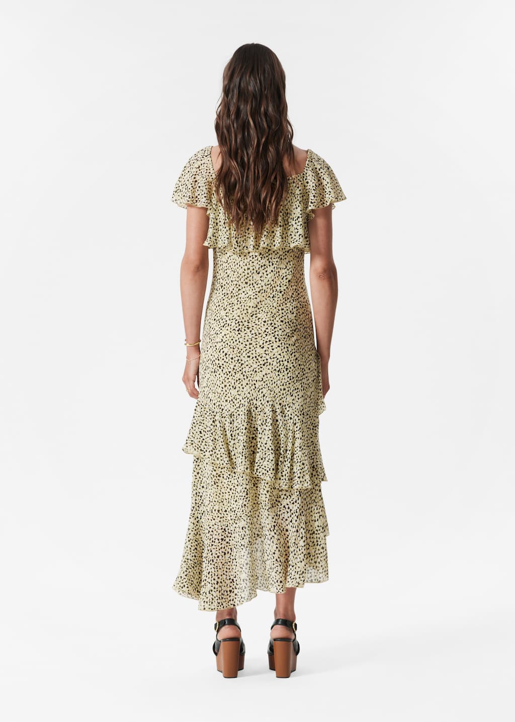 Image of Robe longue à volants