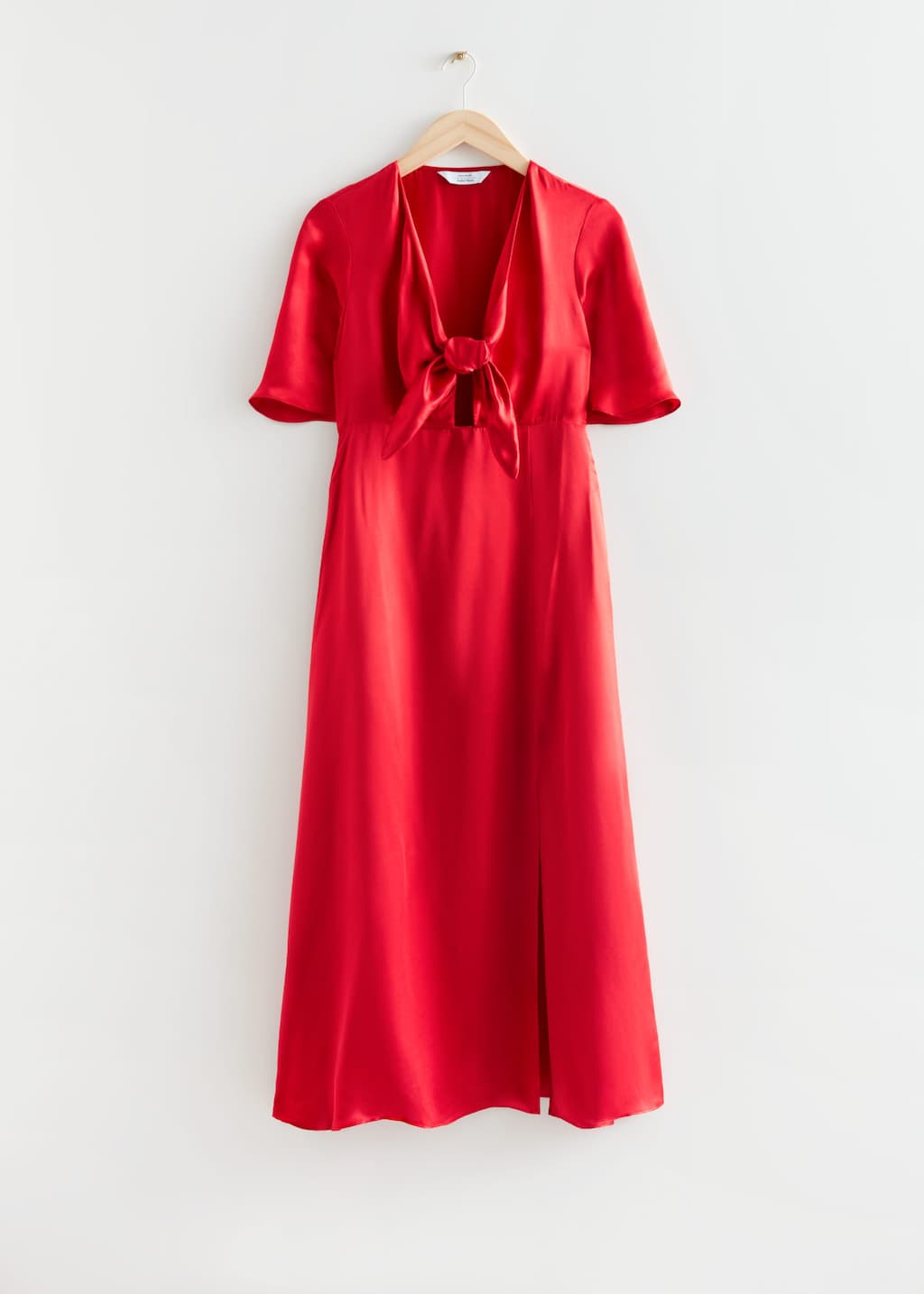 SilkBlendMidiDress - Red - Bodegón