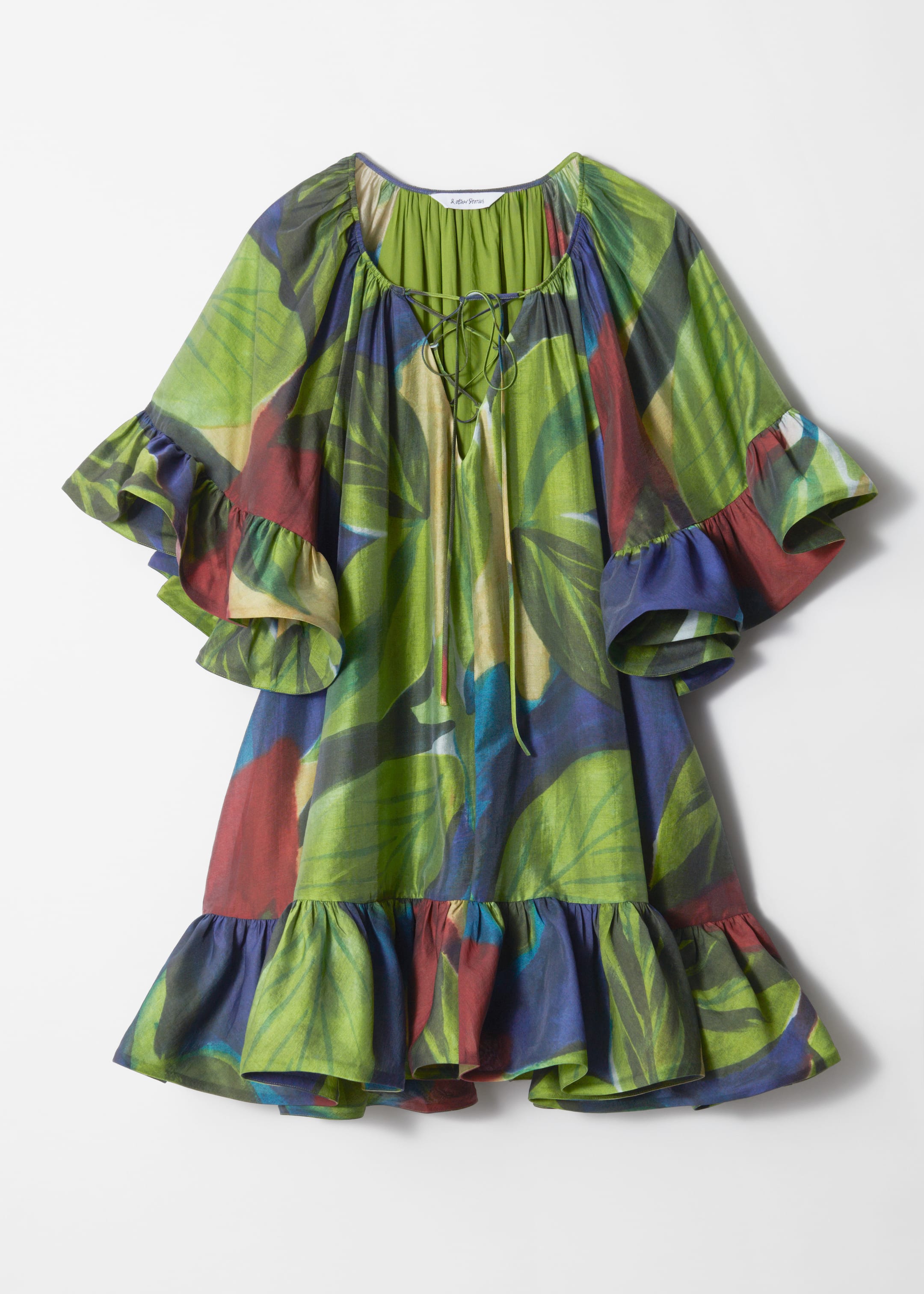 Zobraziť väčší obrázok: Mini šaty s volánmi - Zelená potlač - ŽENY | H&M SK 5