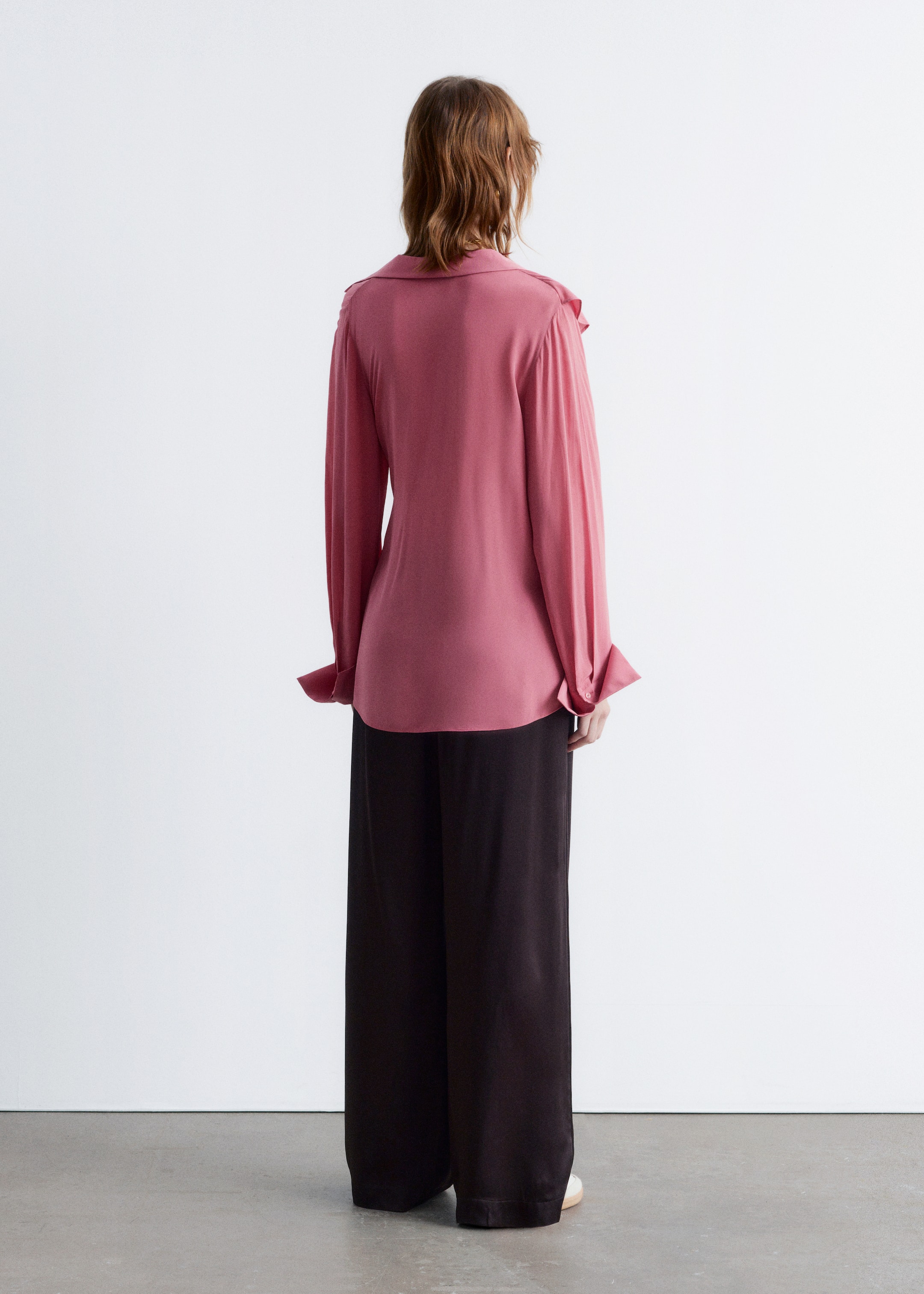 Agrandir l'image: Blouse cache-cœur à volants - Dark pink - FEMME | H&M FR 5