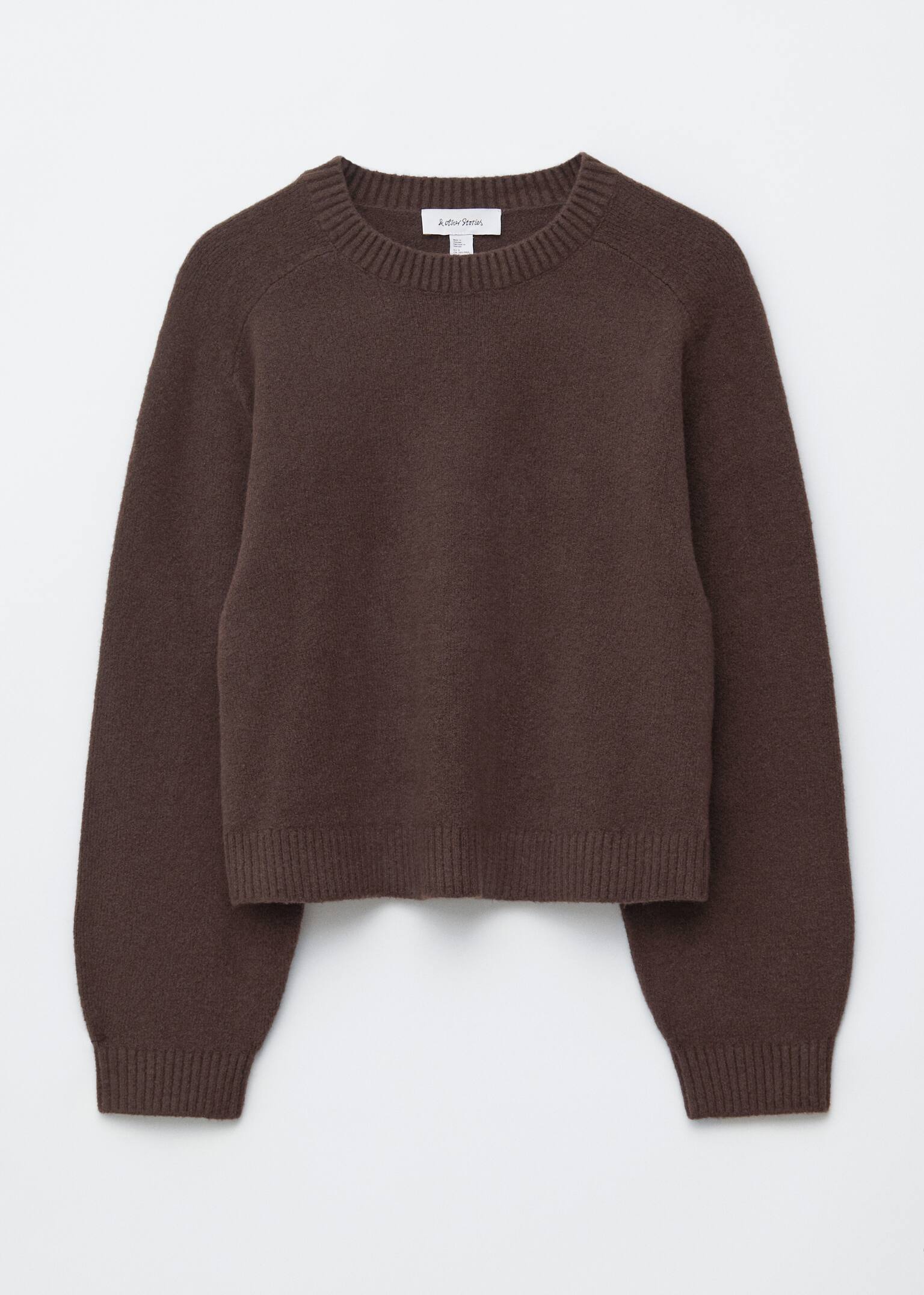 Gestrickter Pullover - Dunkelbraun/Dunkelrot/Beige/Dunkles Türkis/Hellgrün - 2