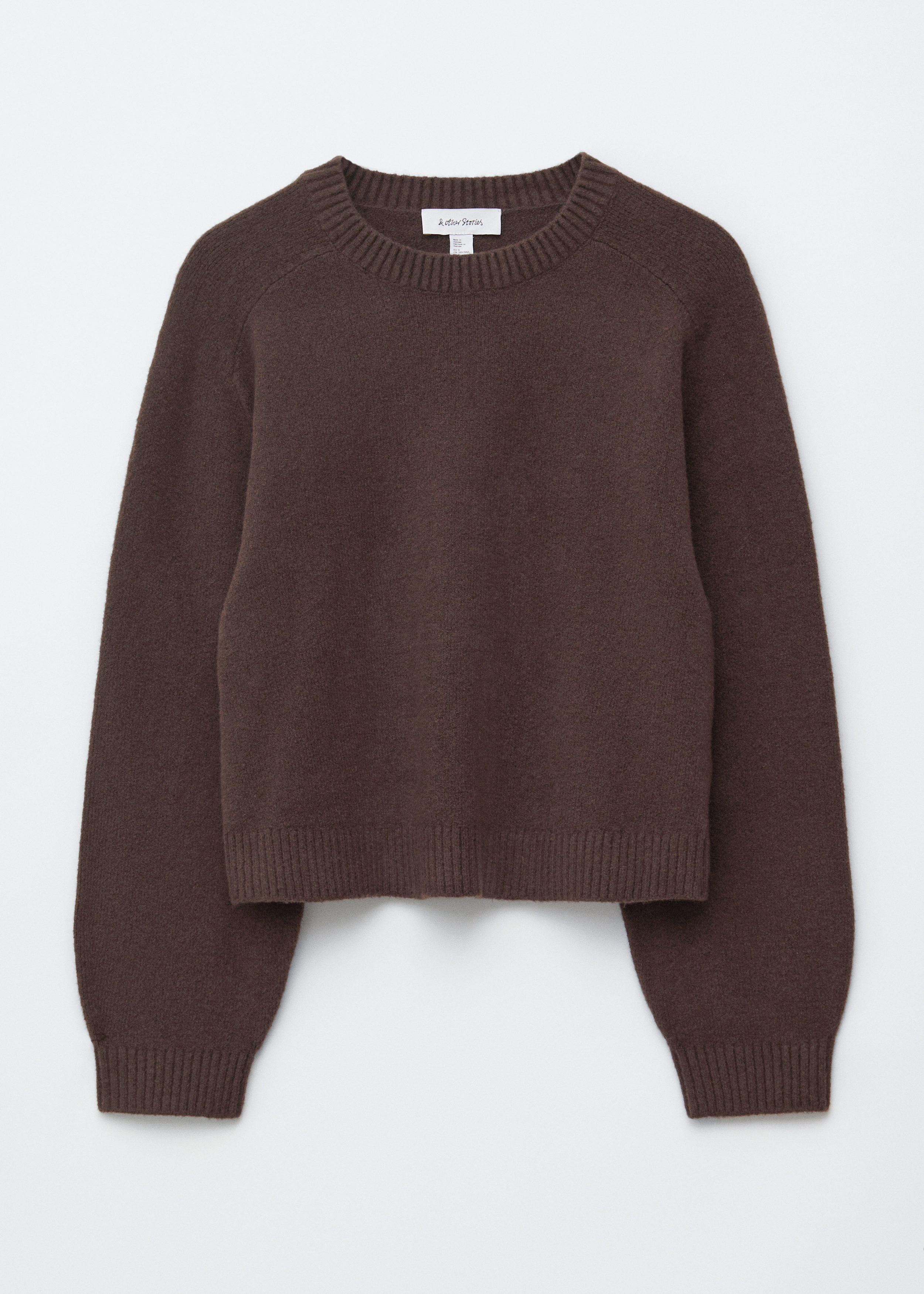 Mohair-Blend Knitted T-shirt - Brown - & Other Stories GB