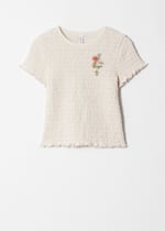 White/Flower Print