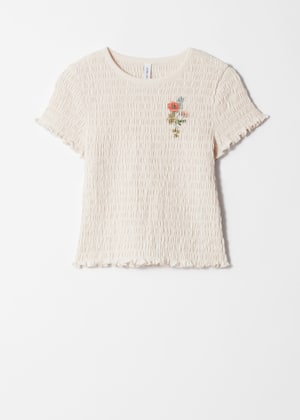 White/Flower Print