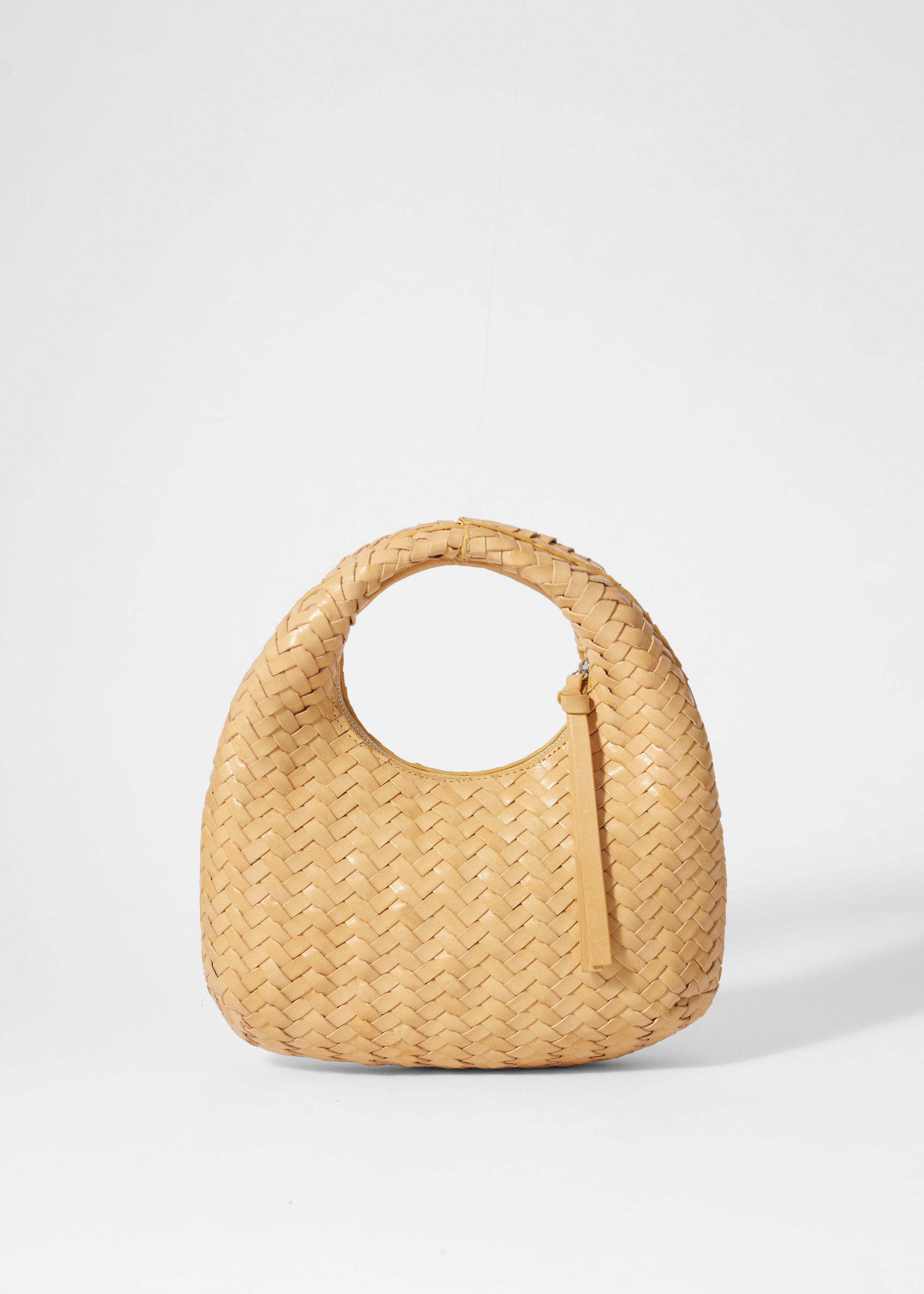 Small Braided-Leather Bag