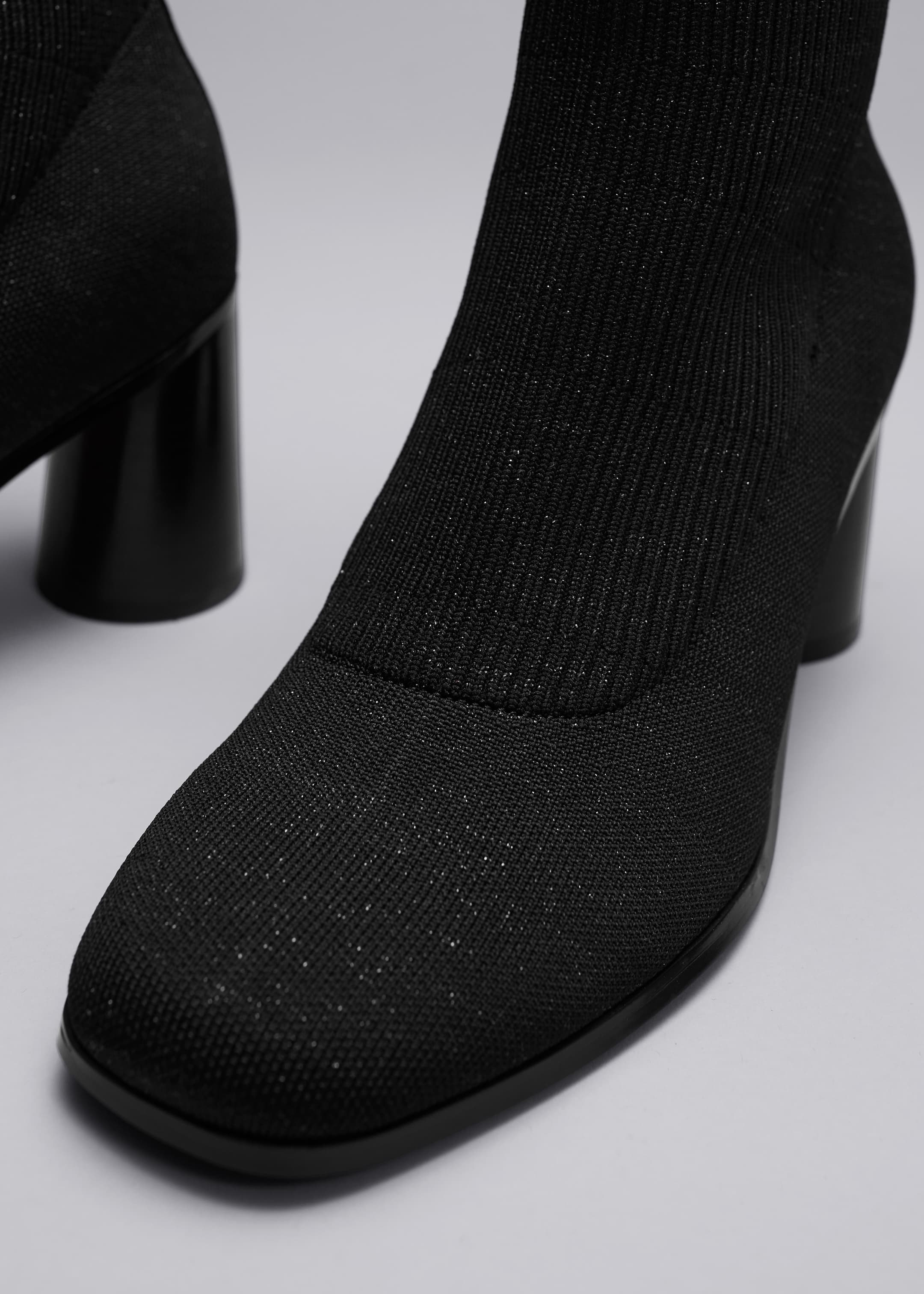 View larger image: Knit Sock Boots - Black/Glitter - Ladies | H&M GB 3
