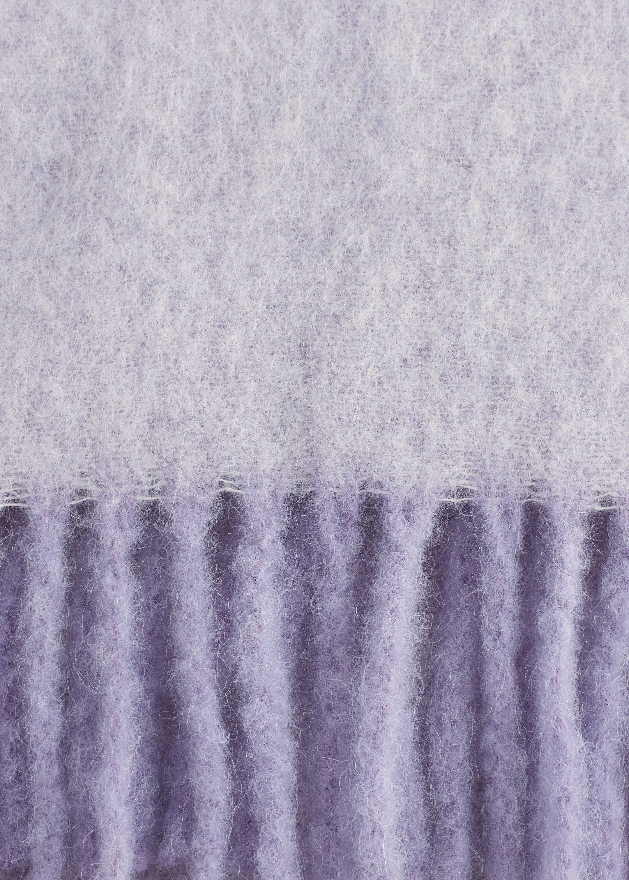 View larger image: Alpaca-Blend Fringed Scarf - Light Dusty Purple - Ladies | H&M GB 3