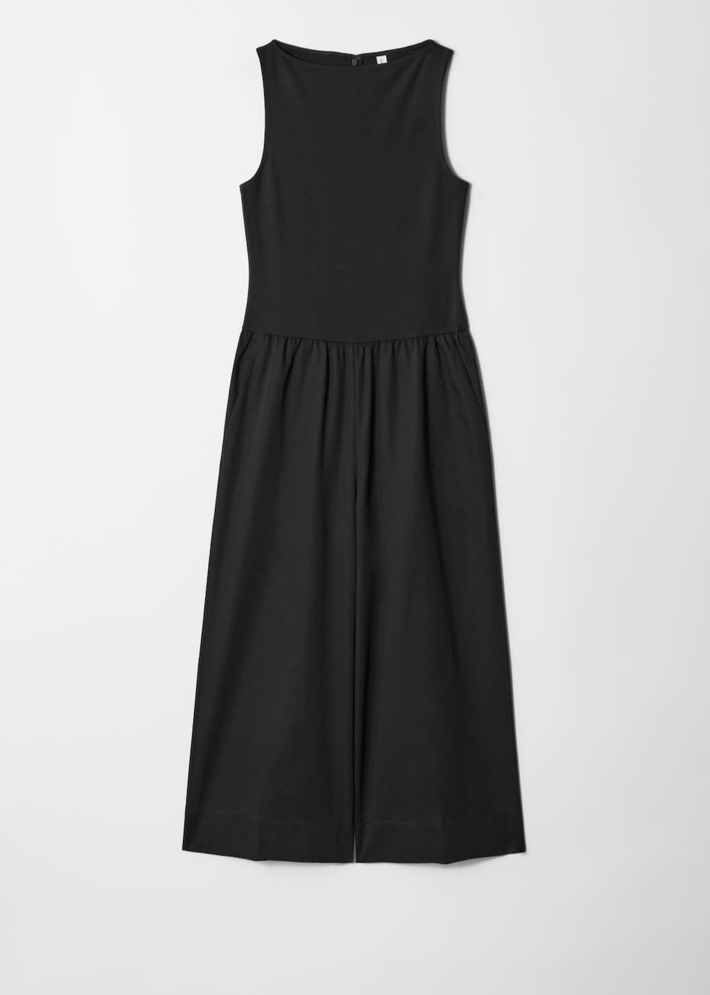 Image of Ärmelloser Jumpsuit mit weitem Bein