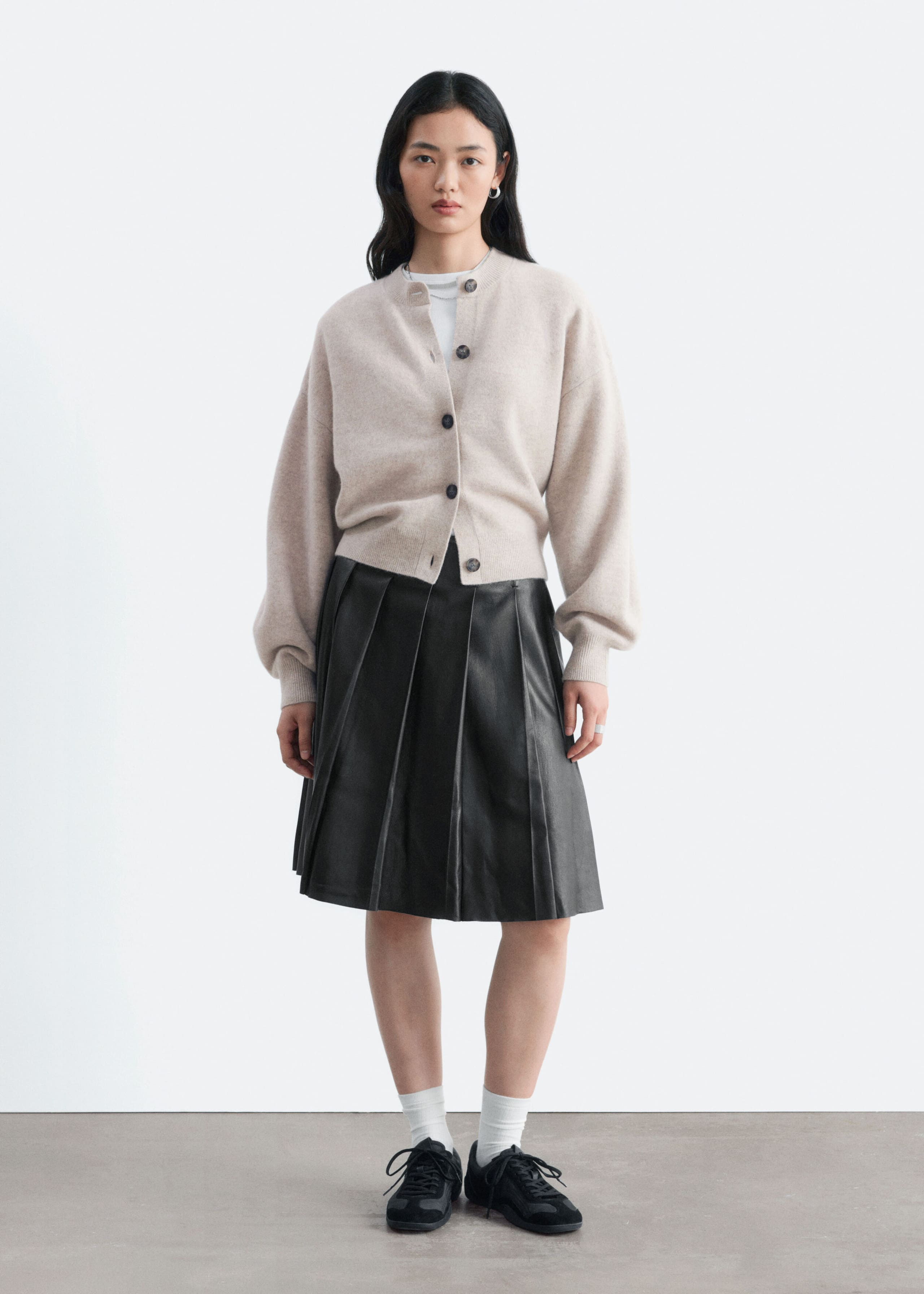 Boiled Merino Cardigan - Mole - Lookbook