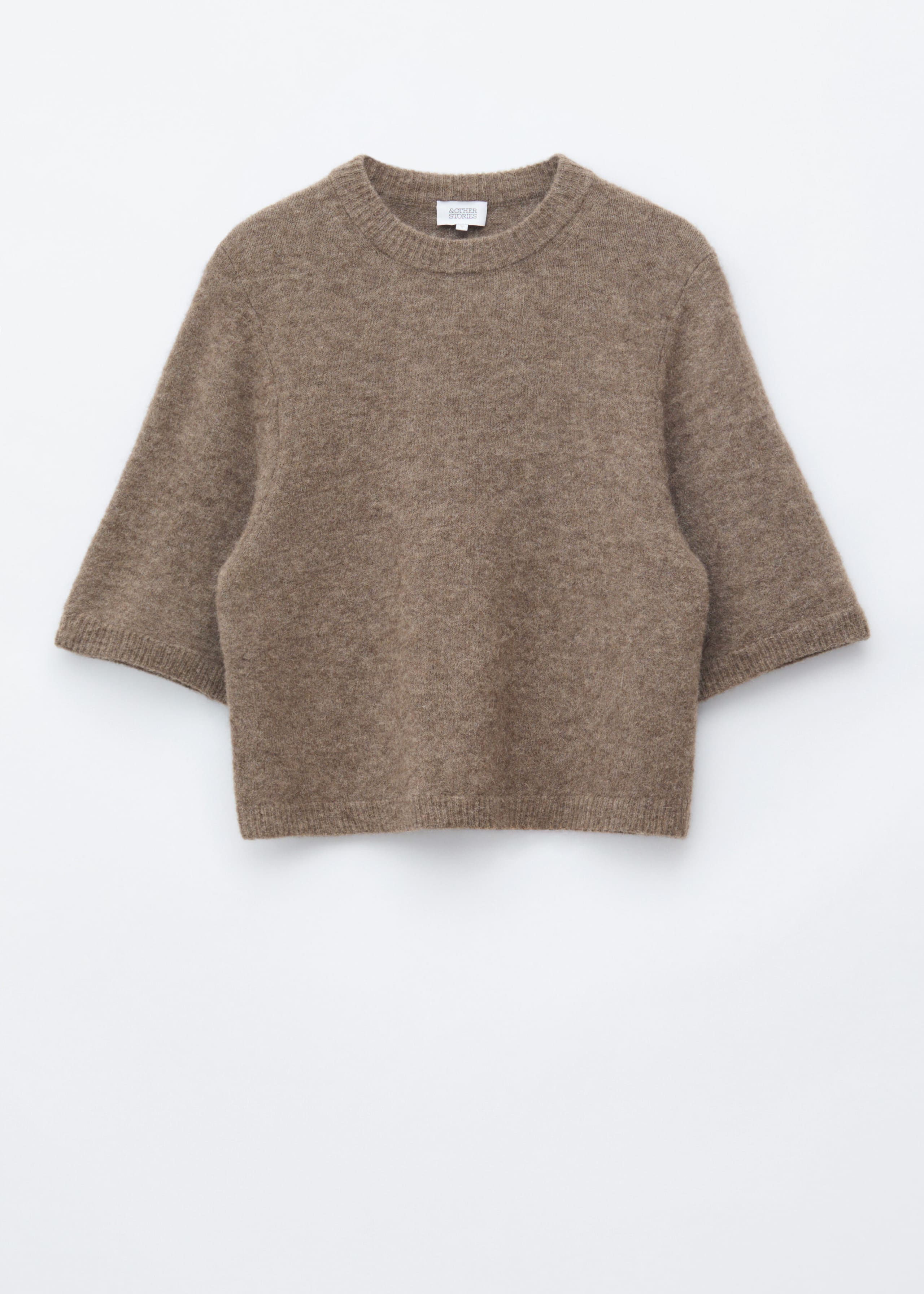 Alpaca-Blend Knitted T-Shirt - Chartreuse - Still Life