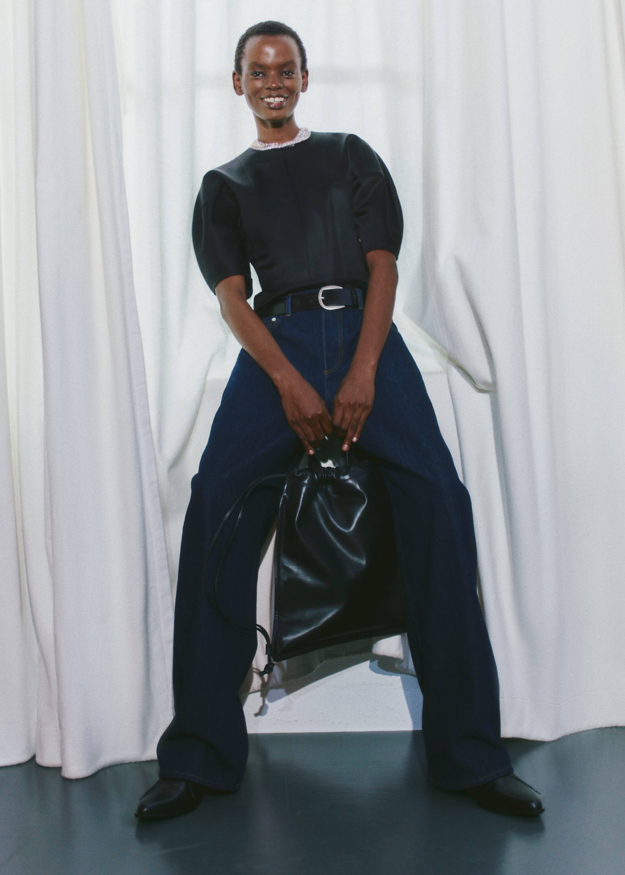 Größeres Bild anzeigen: Jeans mit Barrel-Bein - Dunkelblau - Ladies | H&M AT 8