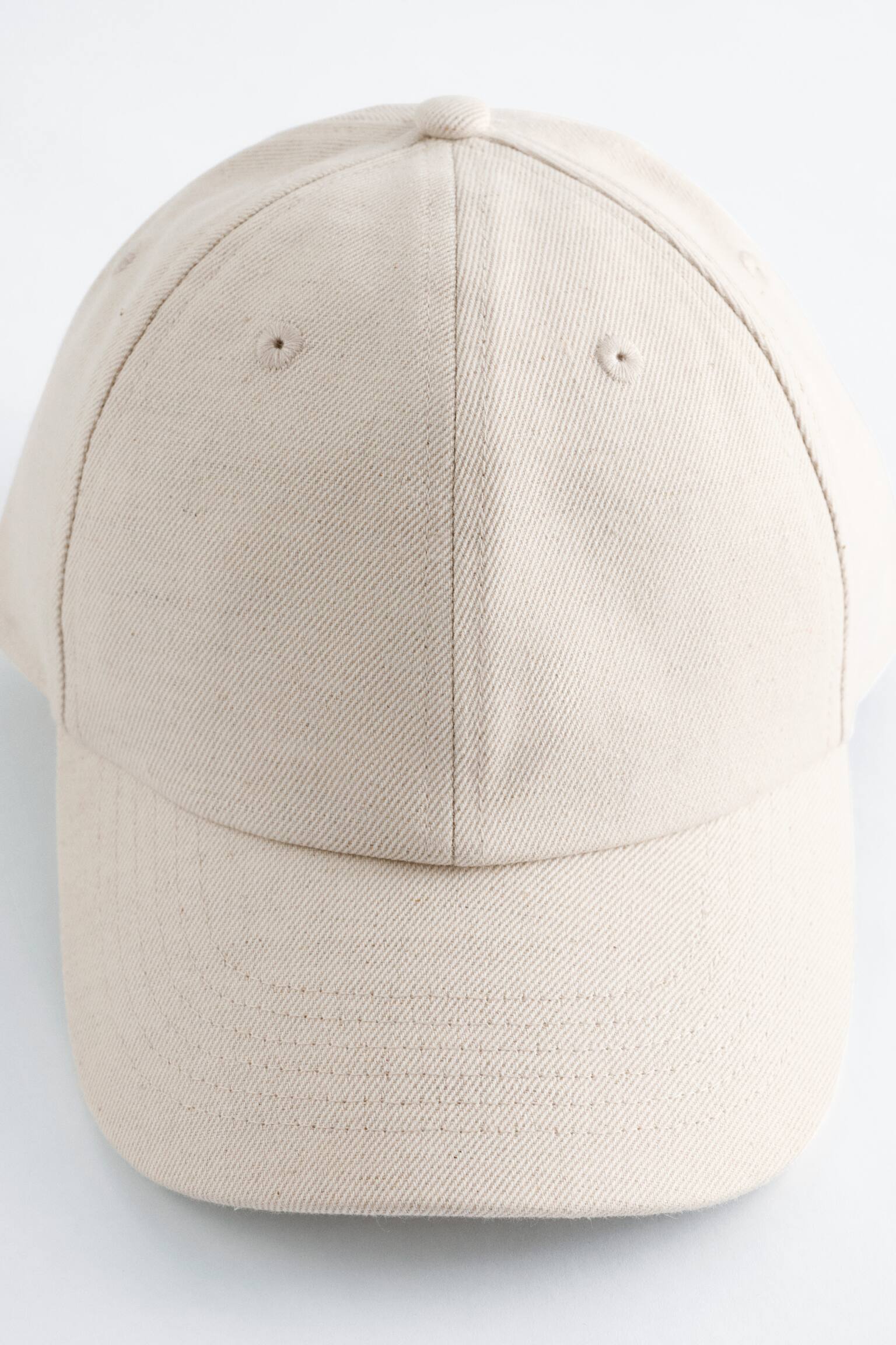 Bavlna-ľanová Šiltovka-Ecru - 3