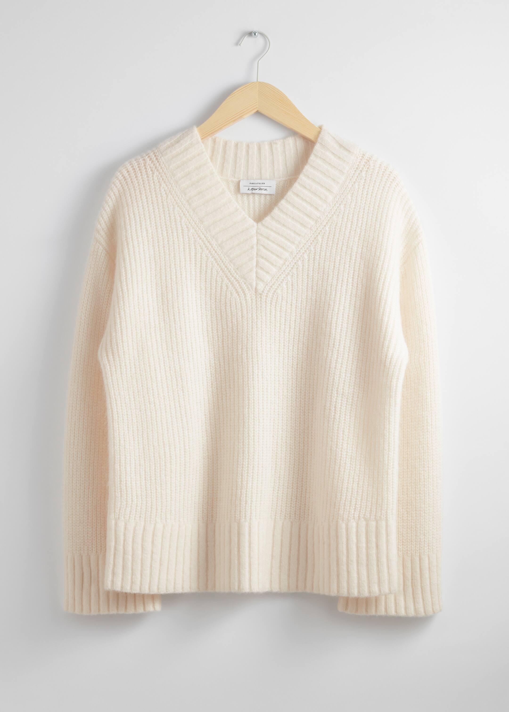 View larger image: Fuzzy Knit Jumper - Cream - Ladies | H&M GB 1