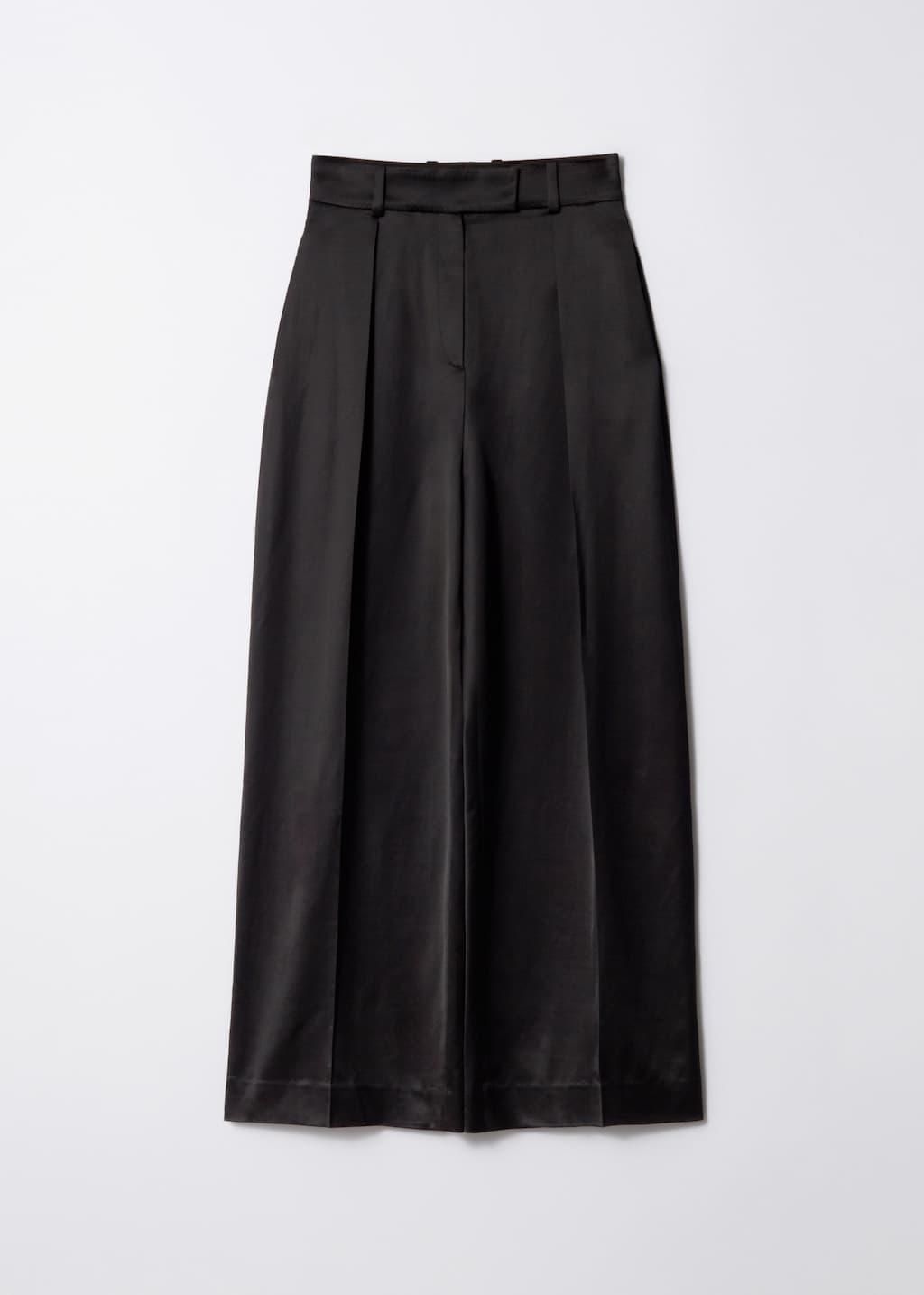 Pantaloni lucidi in misto lana