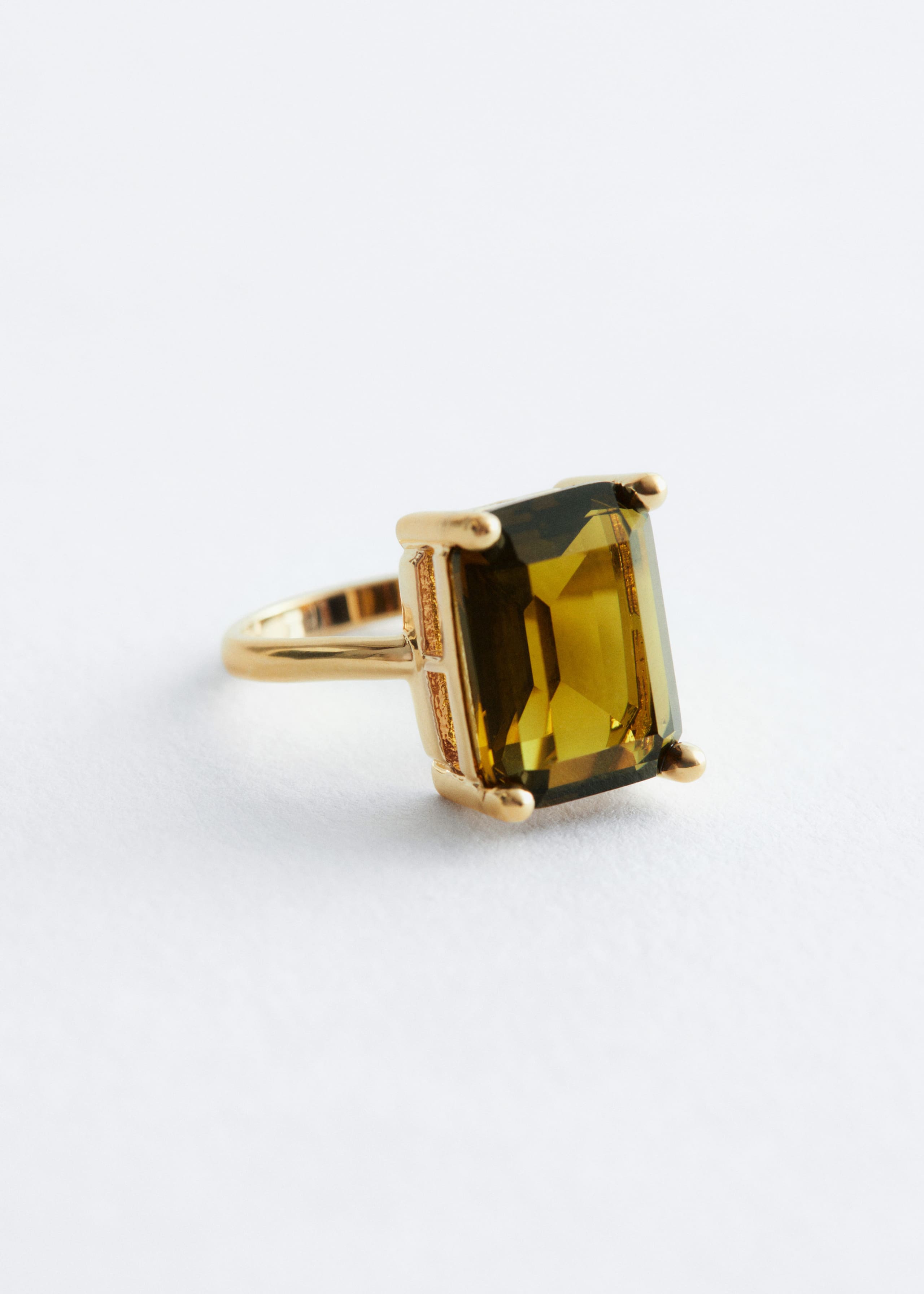Image of Faceted Crystal Ring