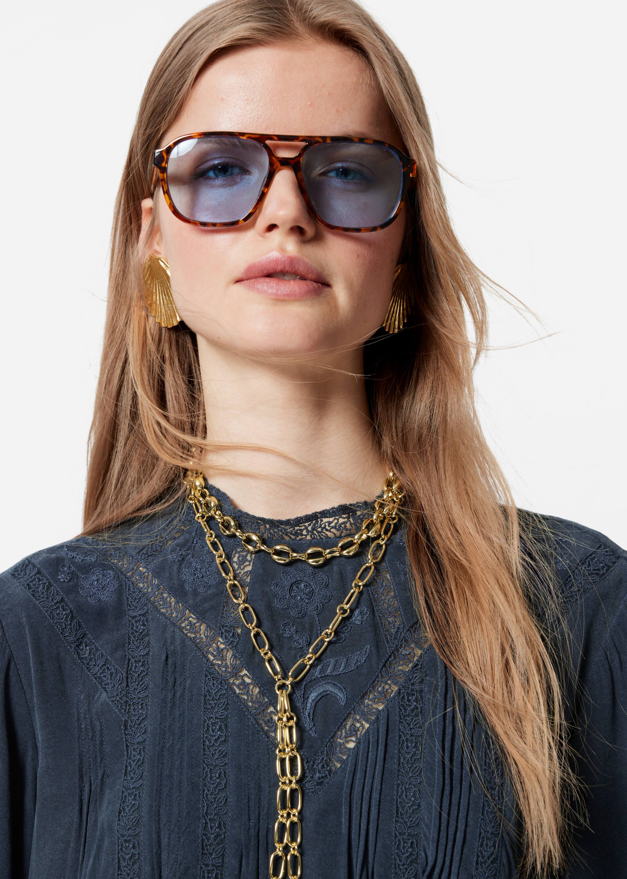 Ver imagem maior: Vestido maxi de renda - Azul escuro - SENHORA | H&M PT 3