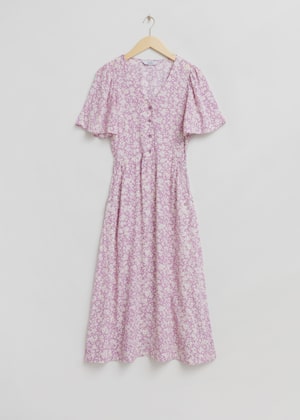 Helllila Blumenprint