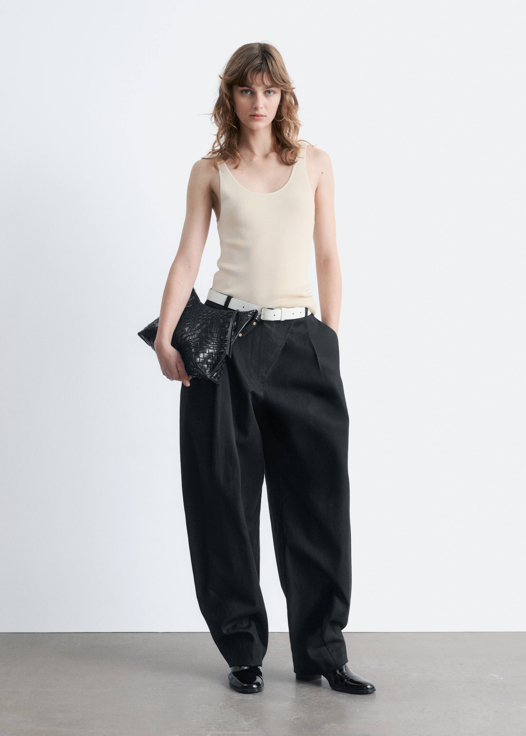 Vezi imaginea mai mare: Maiou cu decolteu rotund - Crem - FEMEI | H&M RO 3