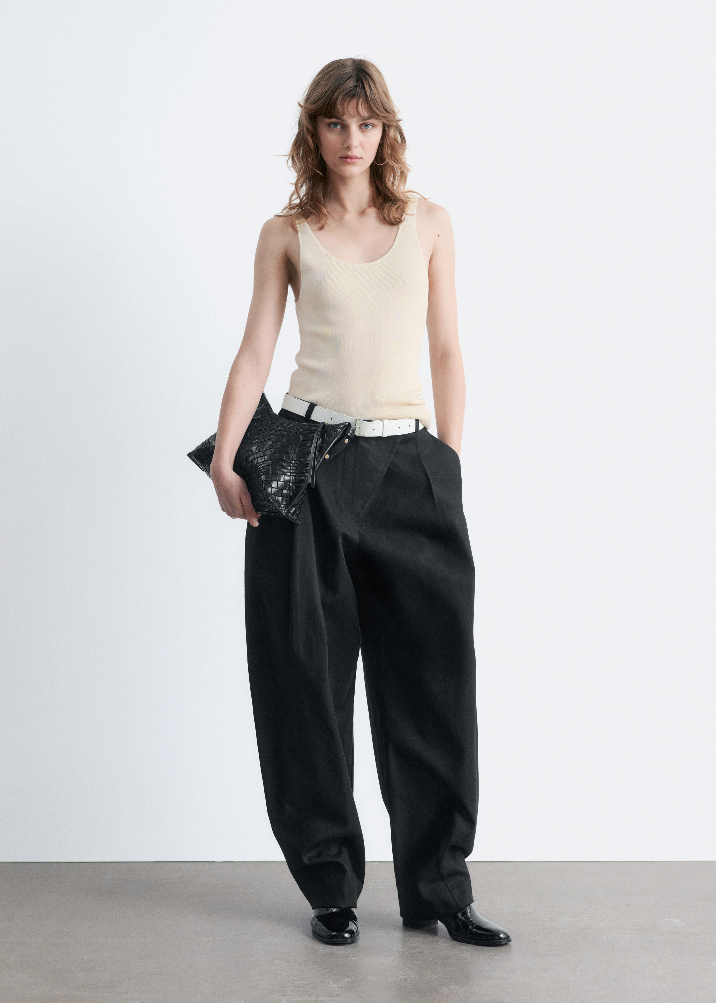 Scoop-Neck Tank Top - Cream - Tops - & Other Stories US