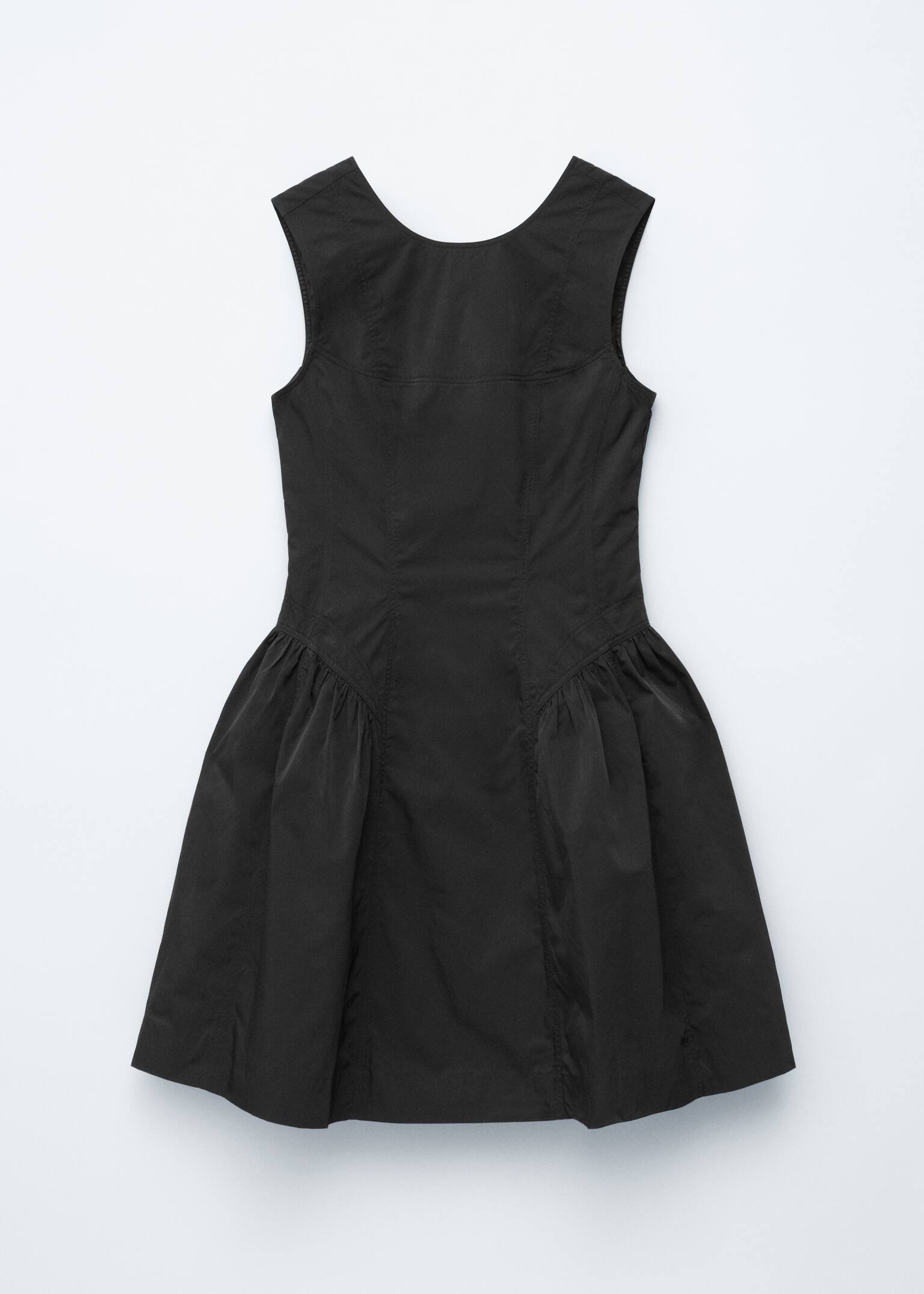 Mini-jurk met peplum - Zwart - 2