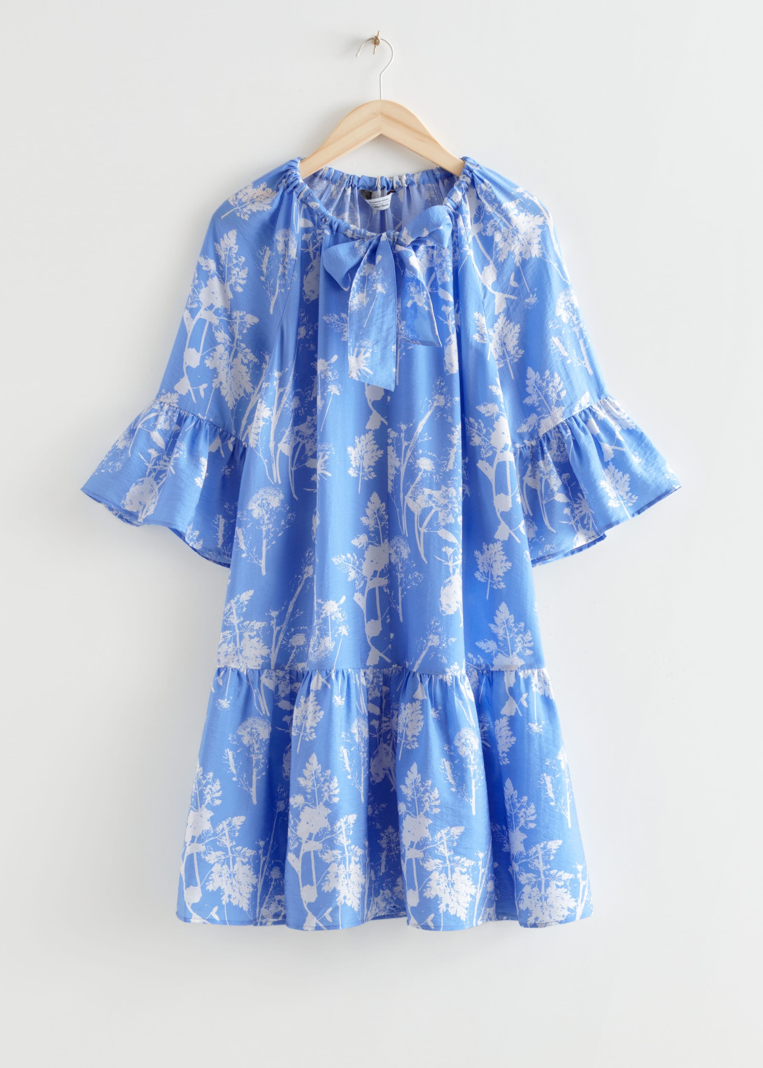 Robe courte à volants - Bleu - Still Life
