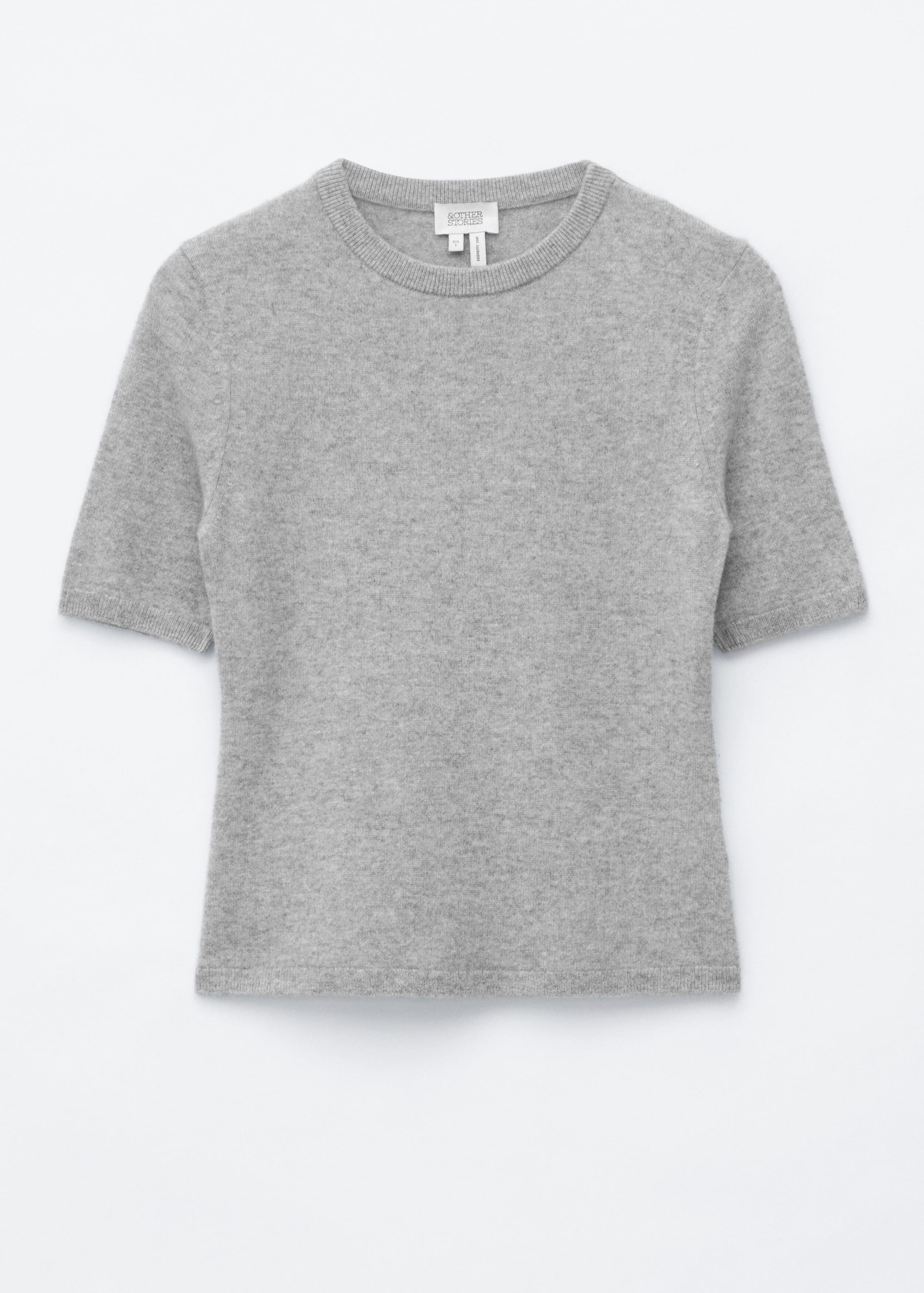 Short-Sleeve Cashmere Top - Blue - Still Life