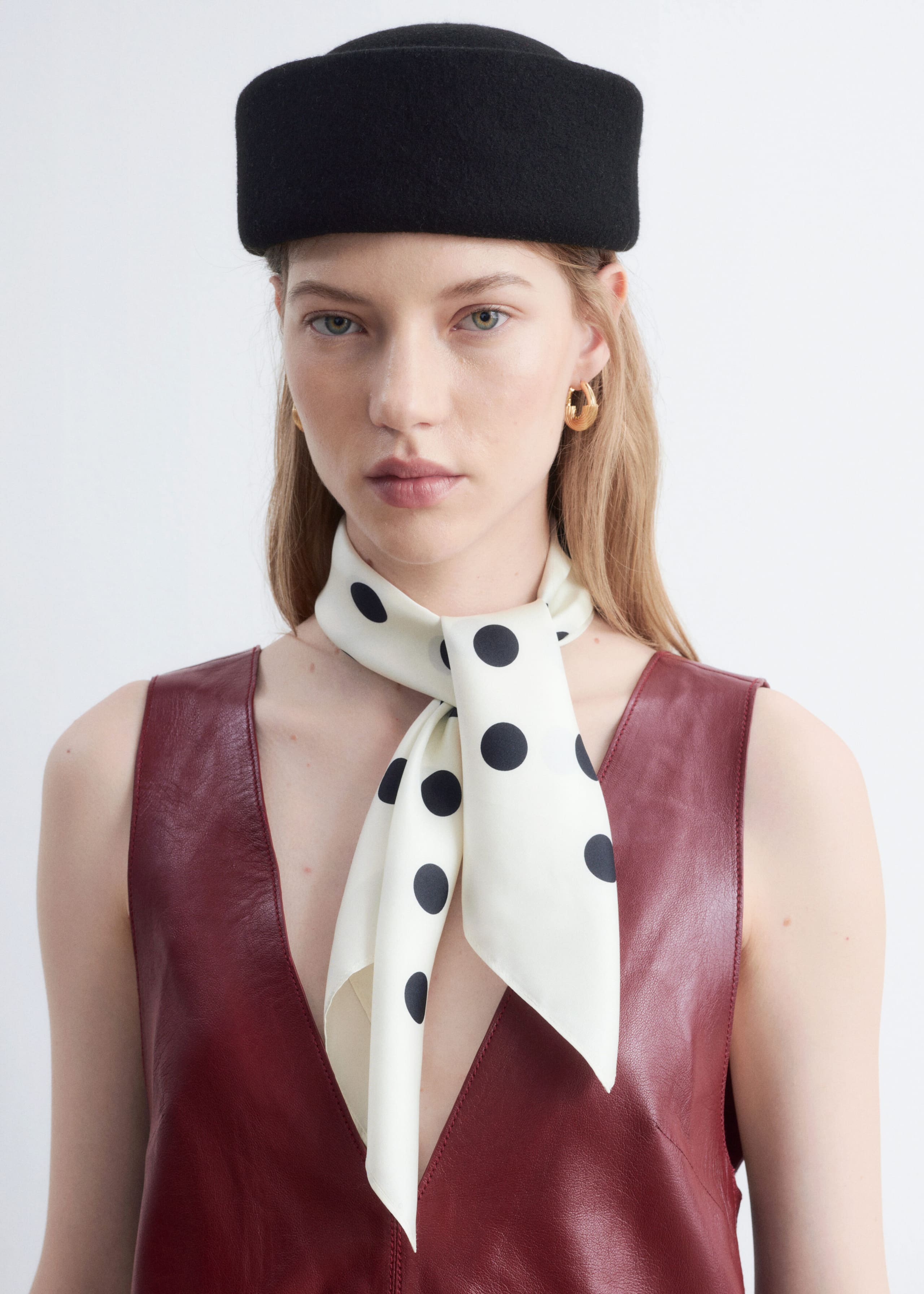 Wide Brim Felt Hat - Black - Lookbook