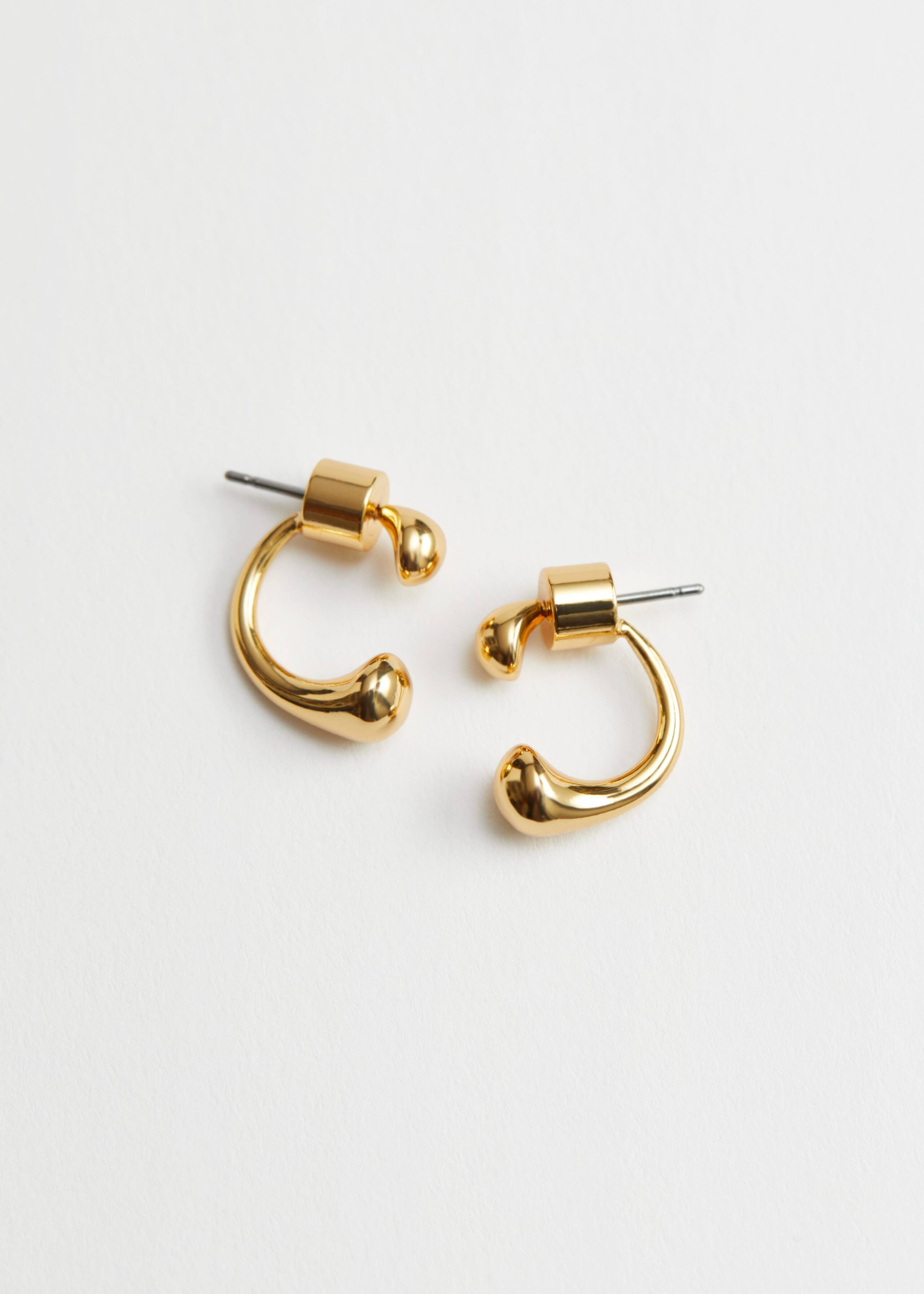 Circular Barbell Stud Earrings - Silver - Bodegón