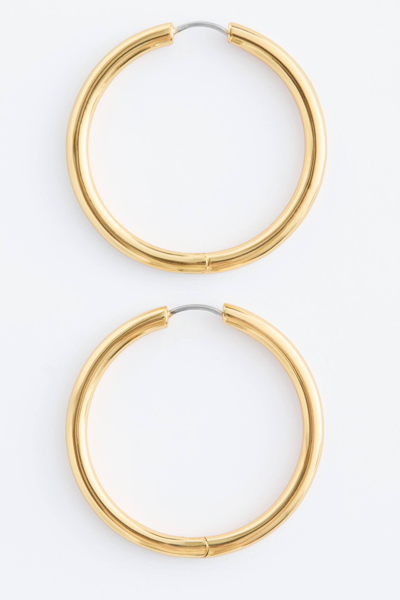 Orecchini a cerchio grandi-Oro - 4