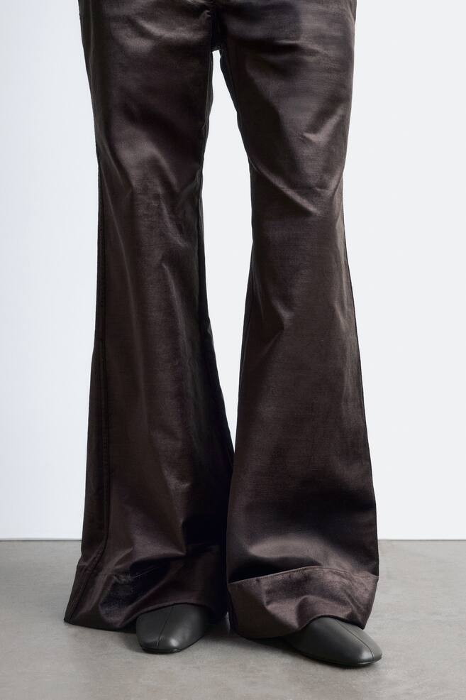 Ballerines en cuir - Marron foncé/Noir - 2