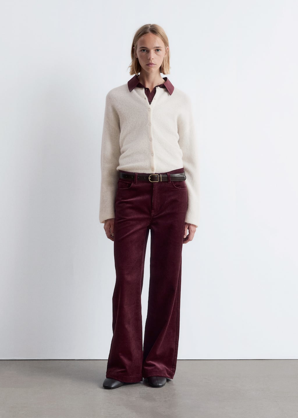 Image of Alpaca-Blend Knitted Cardigan