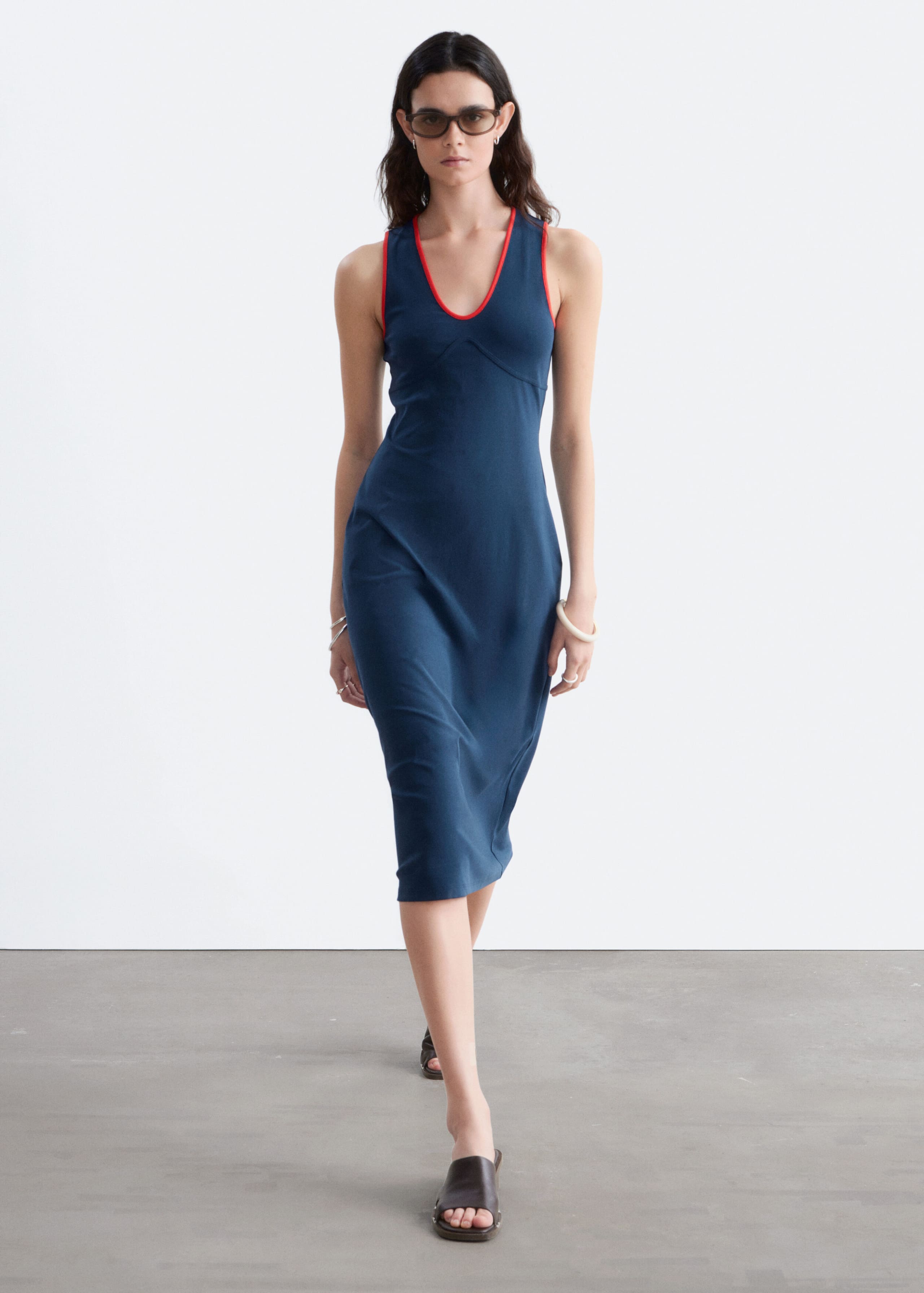 Image of U-Neck Midi Dress