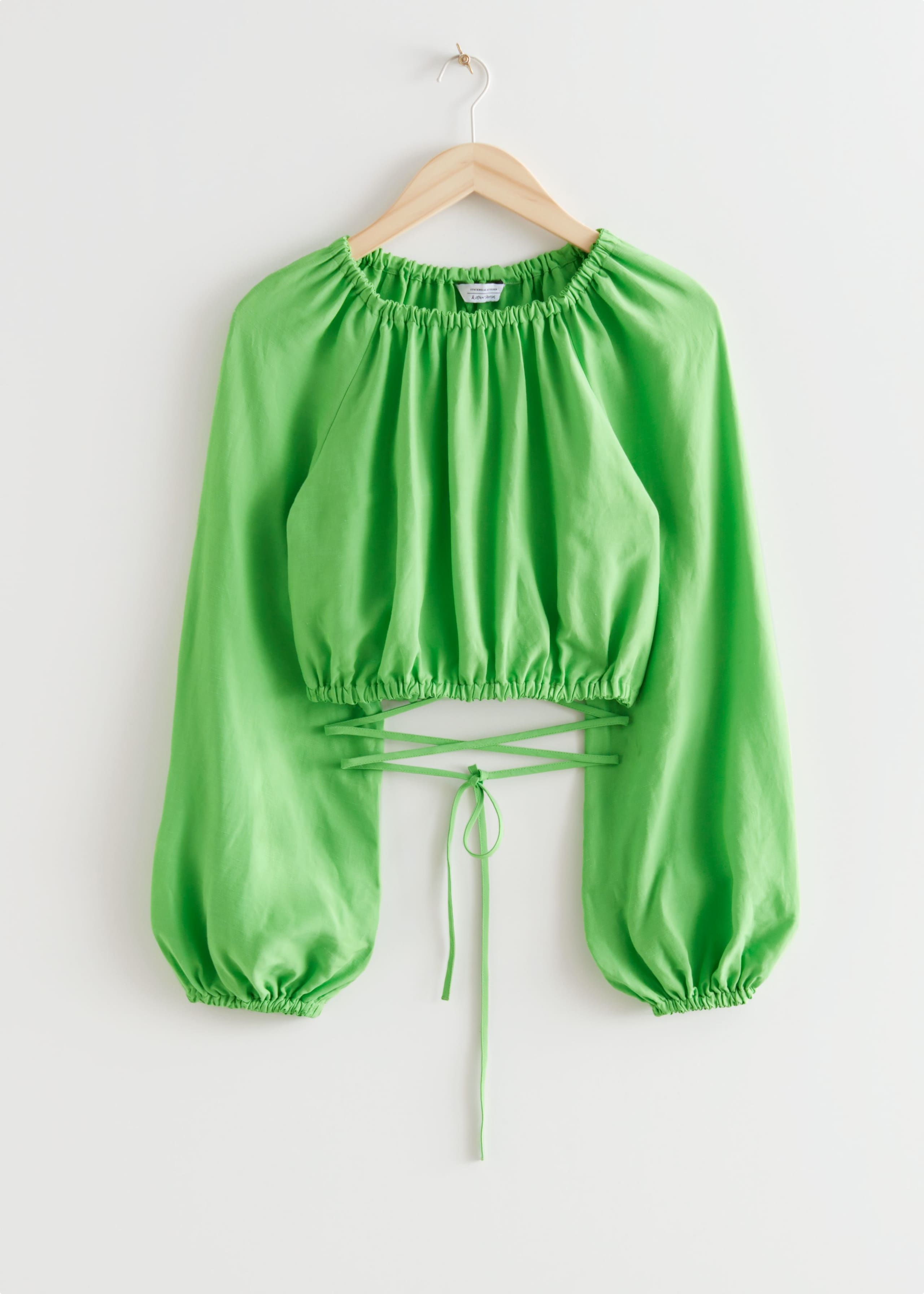Voluminous Crop Top - Lime - Still Life